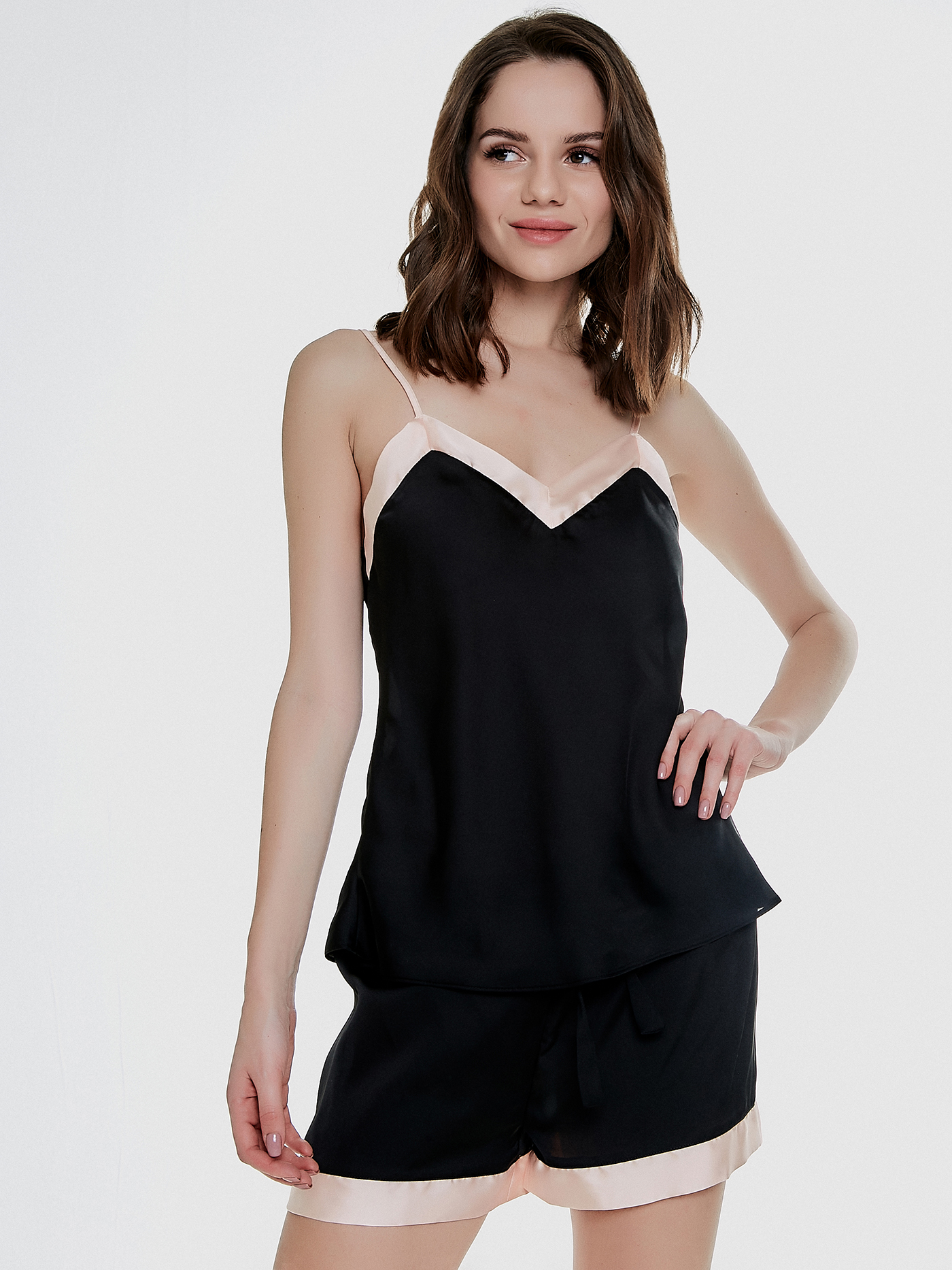 Шорты Черный с бежевым HAR-4 | фото 2