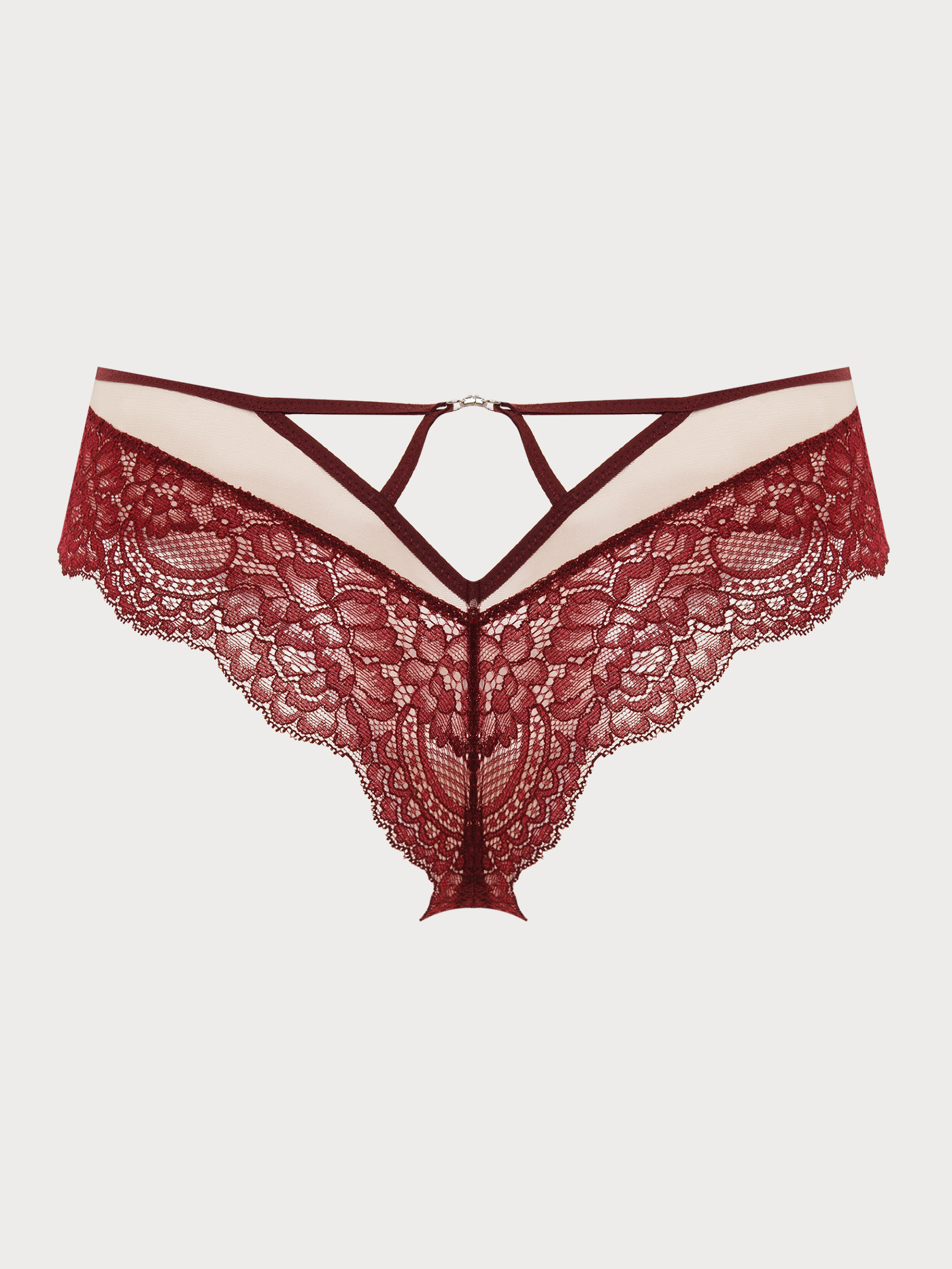 Трусы хипстер Бордовый 2858F2401 | фото 5