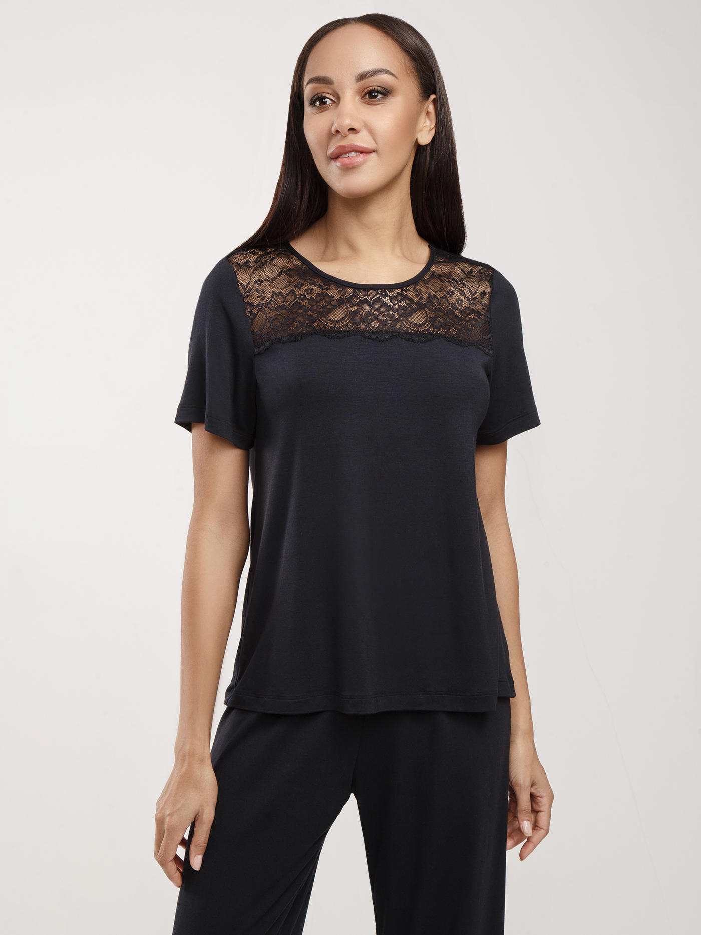 Футболка Черный 2862F3424 | фото 3