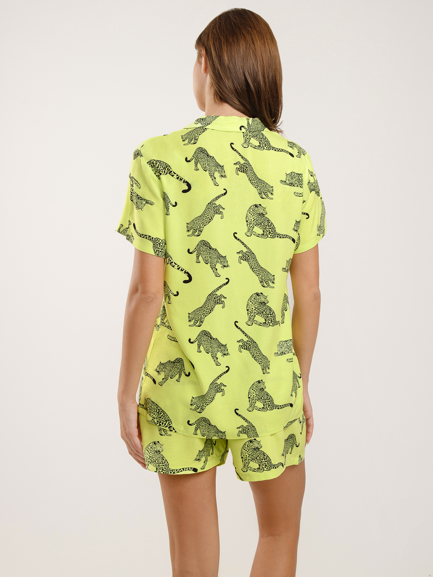 Пижамный топ Неоновый желтый PAR-04 | фото 3