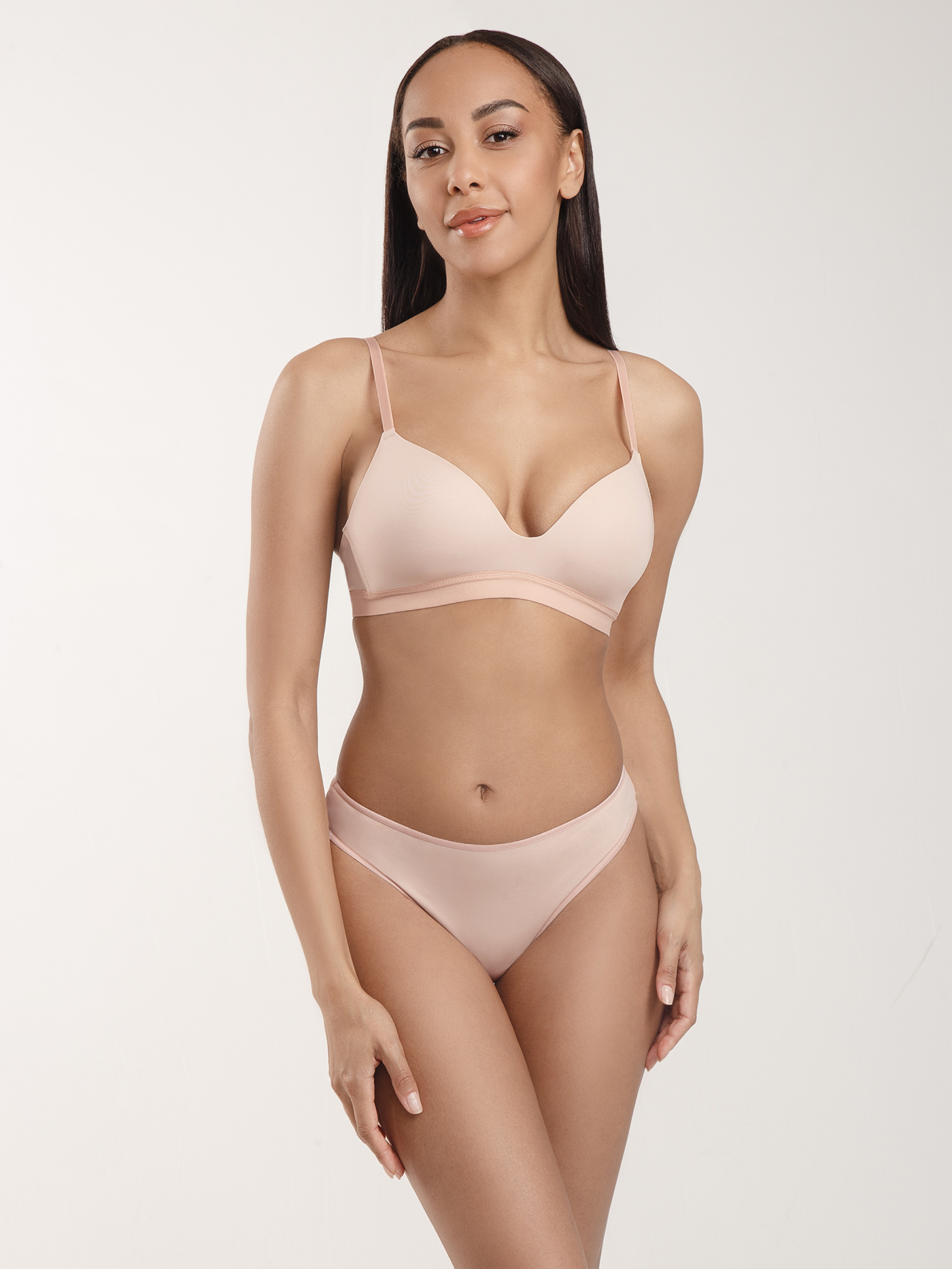 Бюстгальтер треугольник t-shirt Пудровый 2613F1470 | фото 1