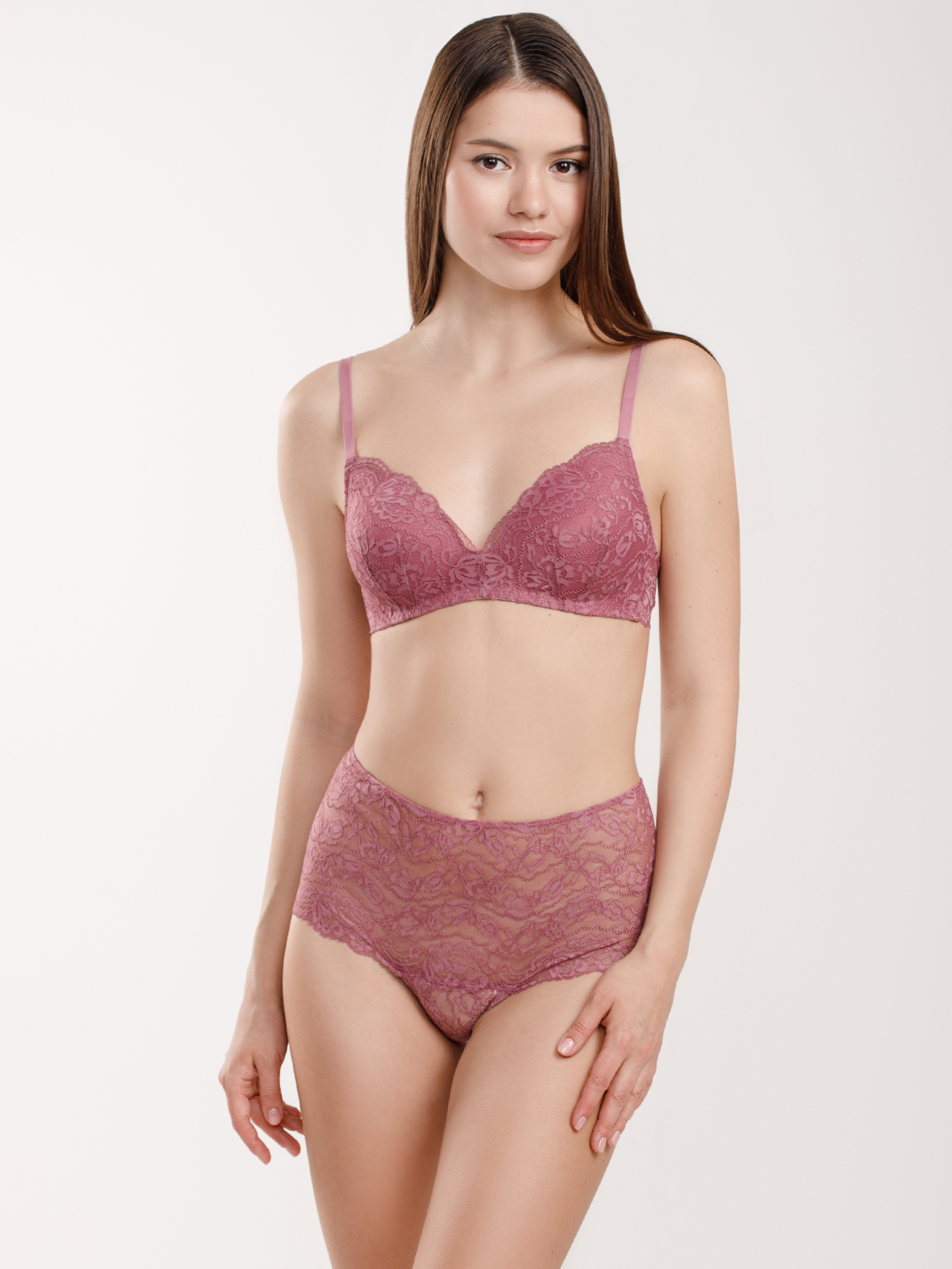 Бюстгальтер треугольник t-shirt Пыльная роза 2940F1401 | фото 1