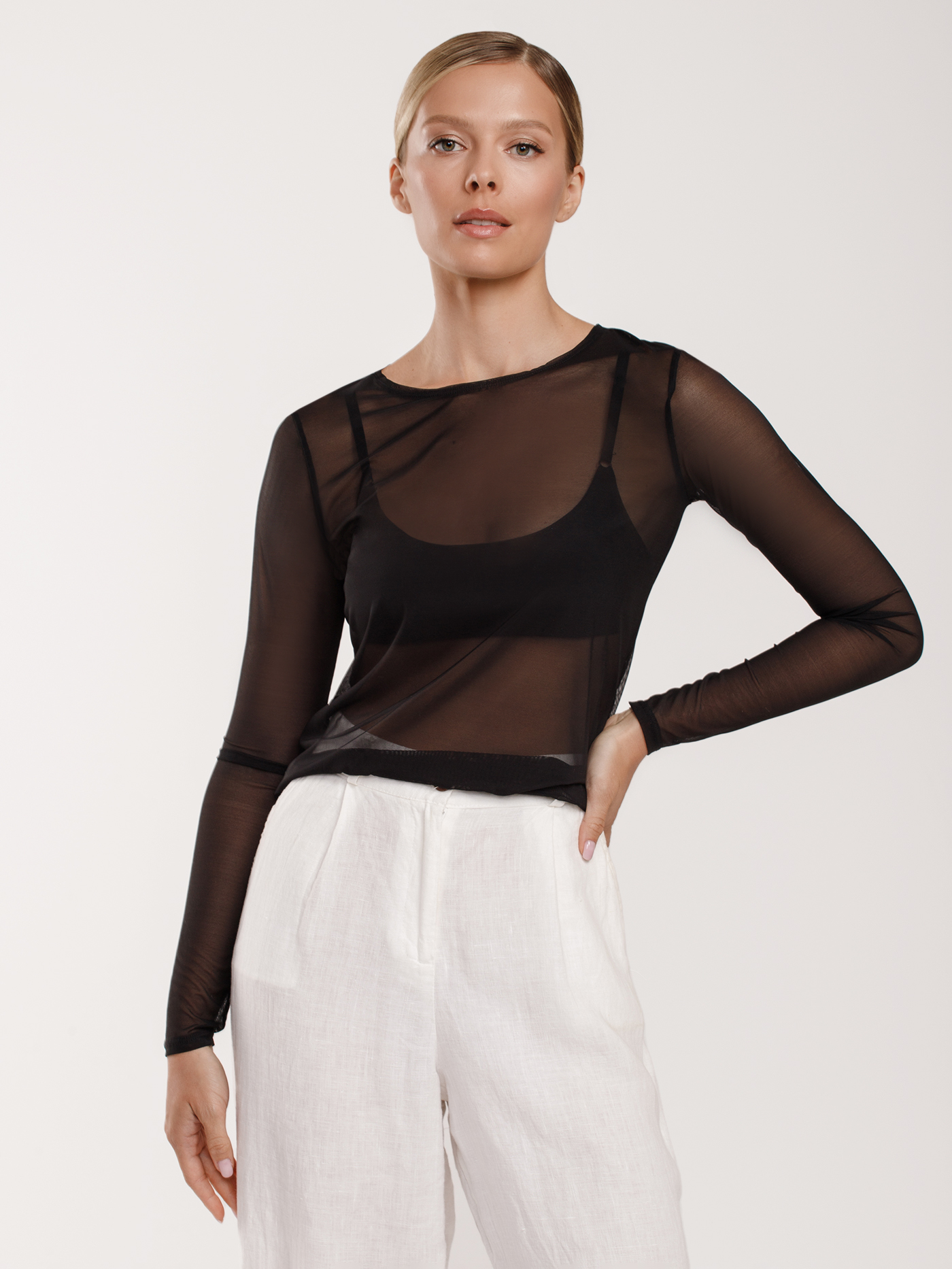 Лонгслив Черный 2997F3427 | фото 1