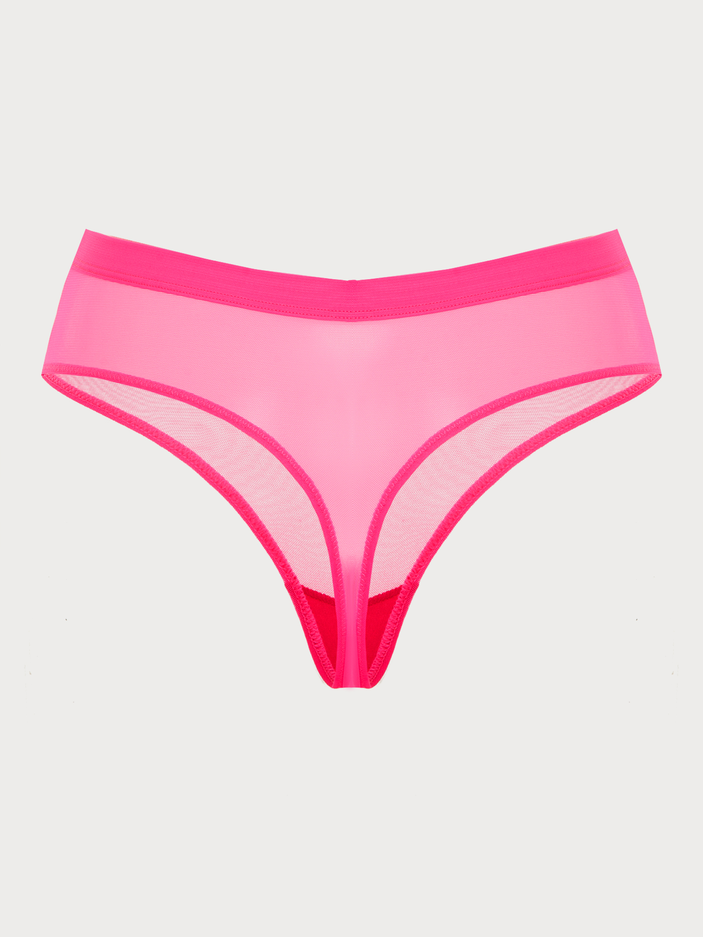 Трусы стринг Неоновый розовый MR-5 | фото 6