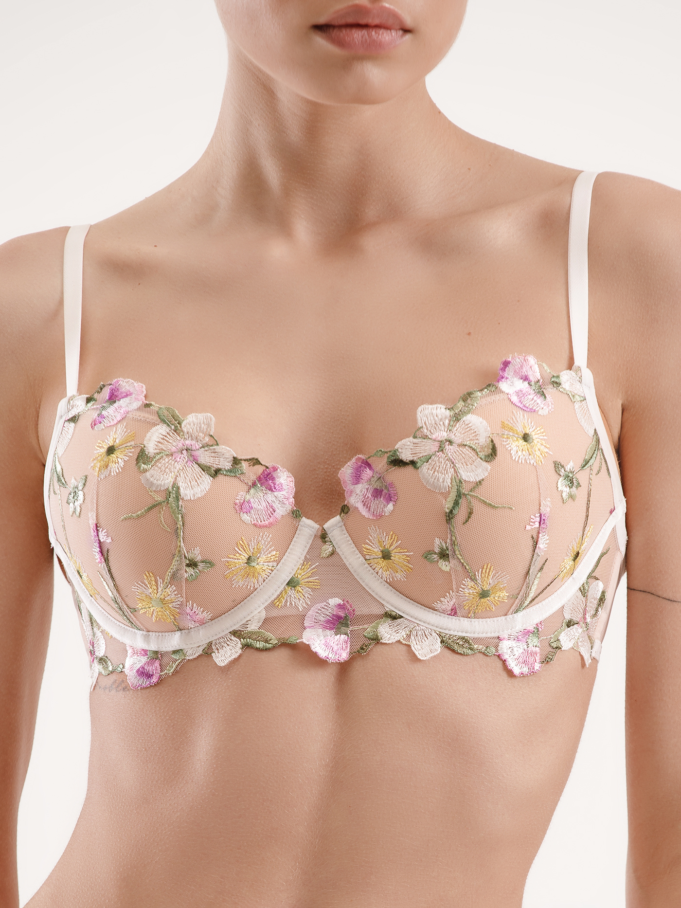 Бюстгальтер push-up Принт цветы BLQ-1105PB | фото 8