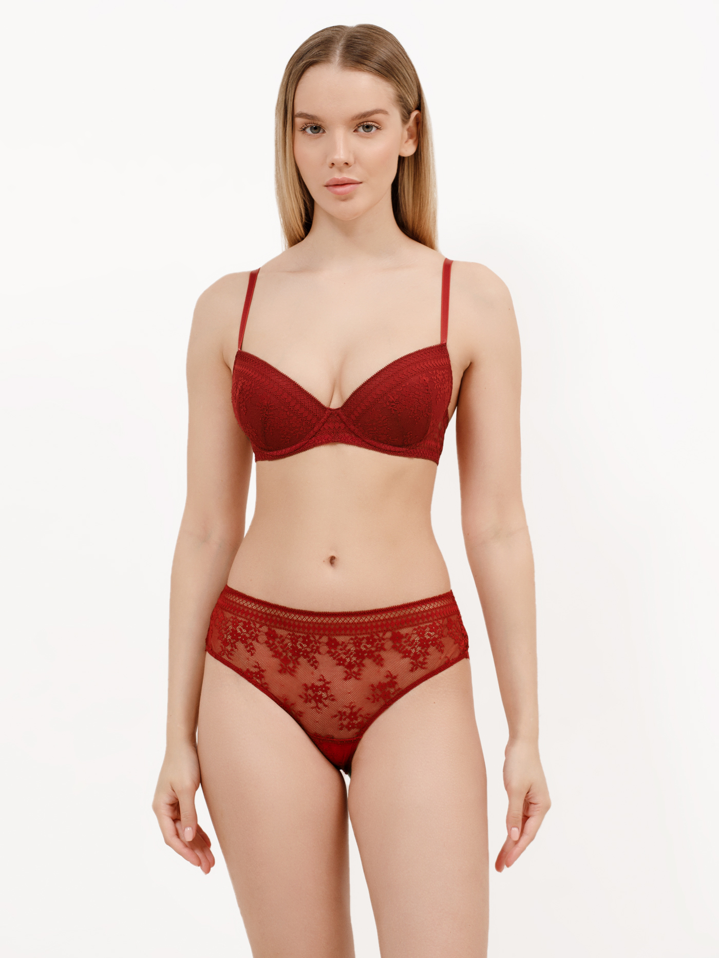 Трусы слип Бордовый 3018F2201 | фото 1