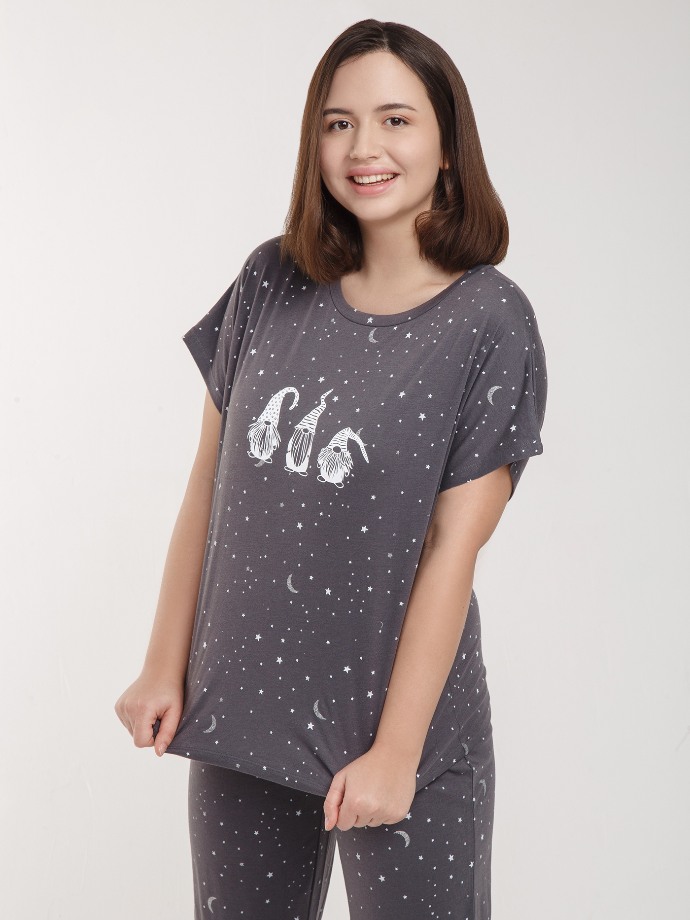 Футболка Принт серый HH-3 | фото 2