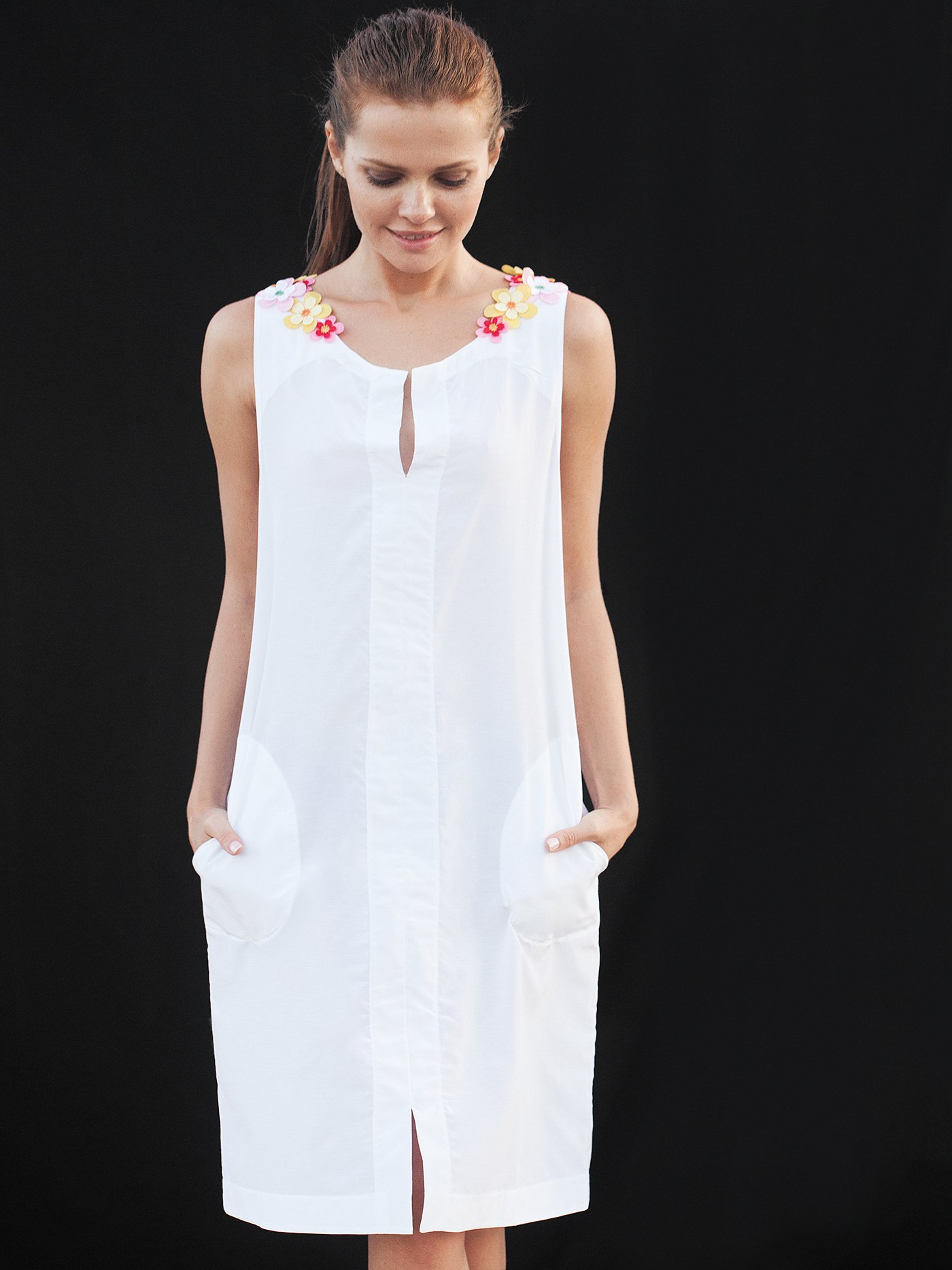 Платье Белый 2081S4510 | фото 2