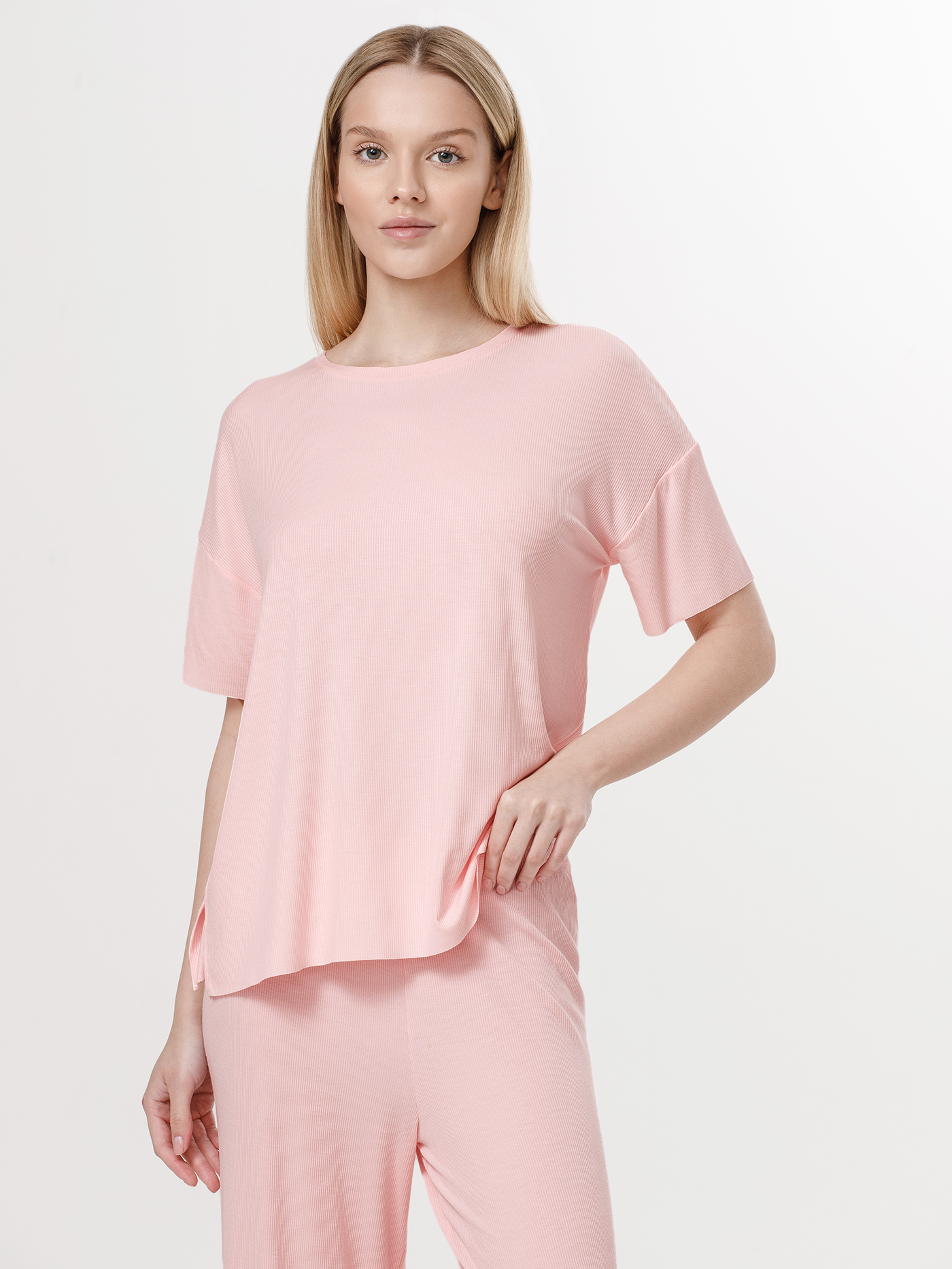 Футболка Пастельно-розовый 3001F3424 | фото 1