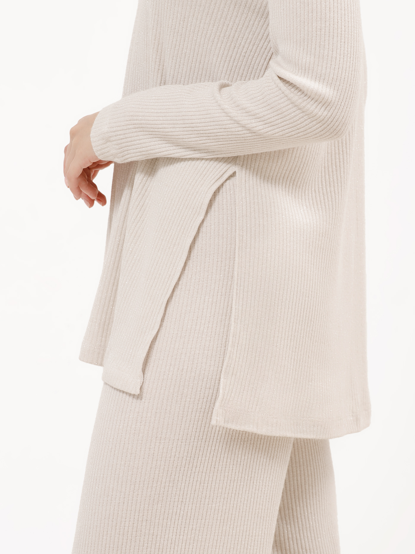 Лонгслив Молочный 3032F3435 | фото 4