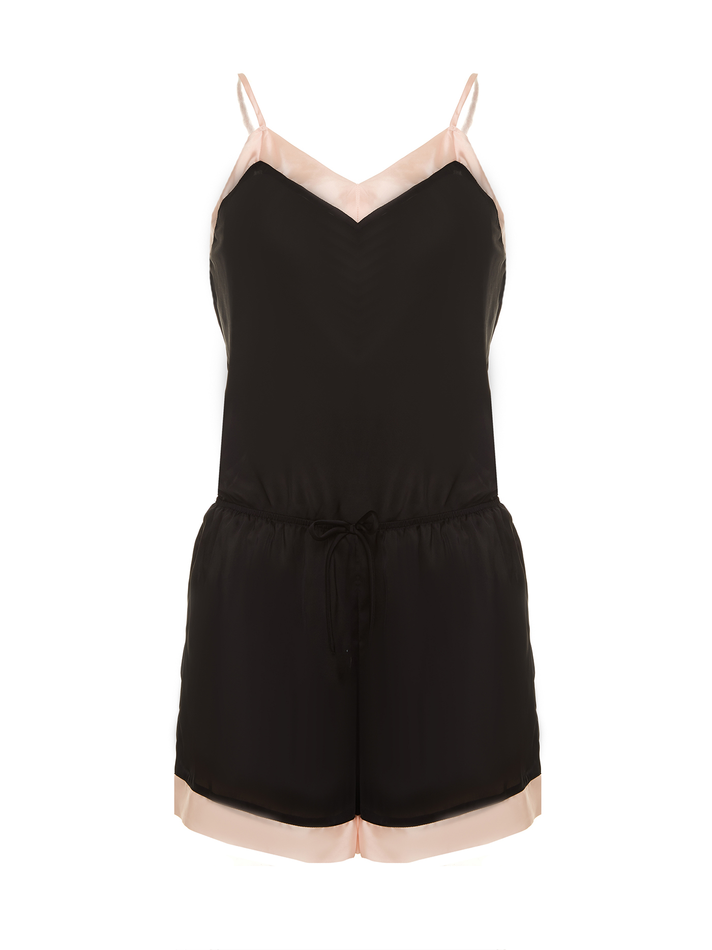 Комбинезон короткий Черный с бежевым HAR-1 | фото 6