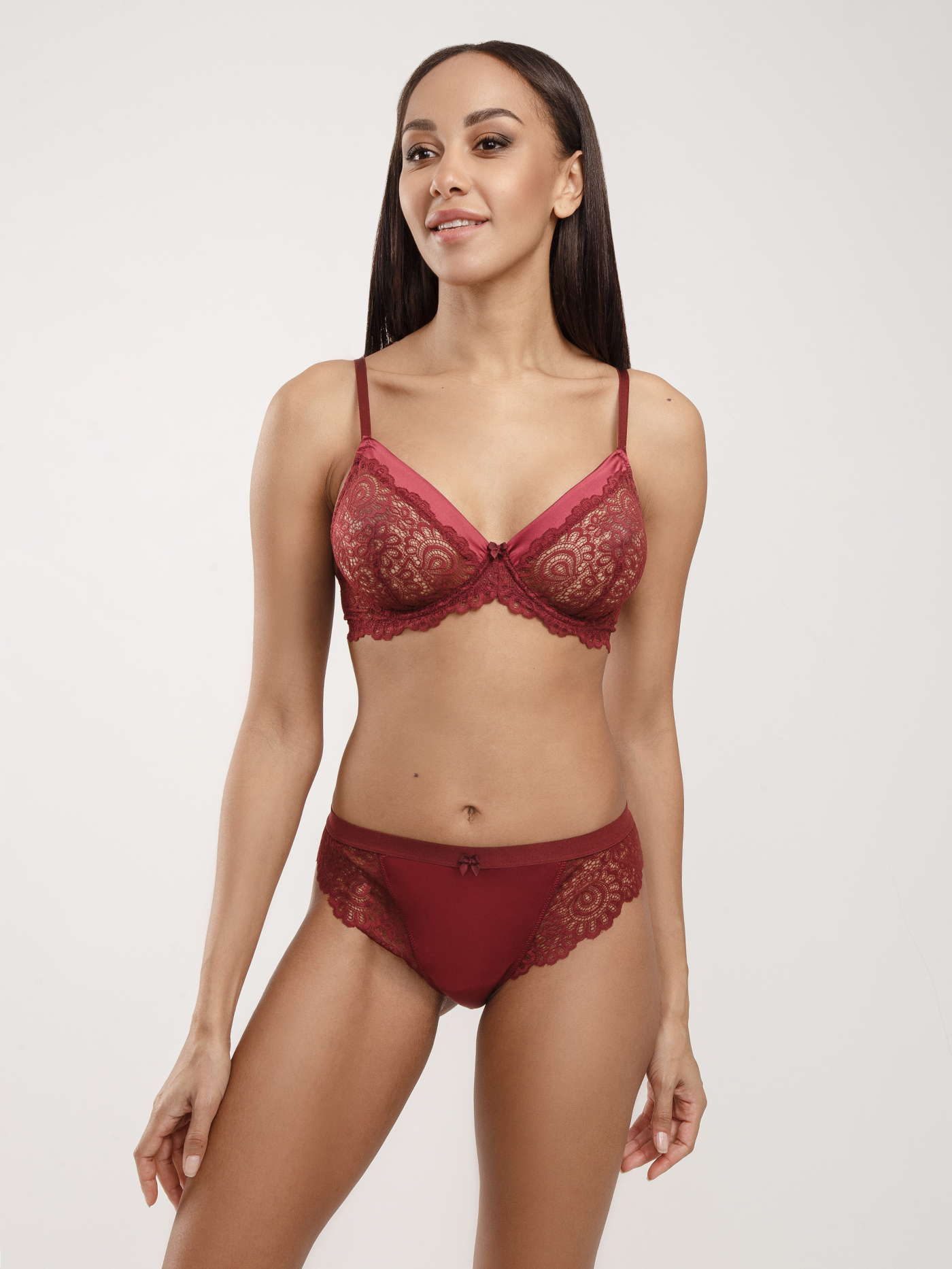 Бюстгальтер мягкий Бордовый 2869F1301 | фото 1