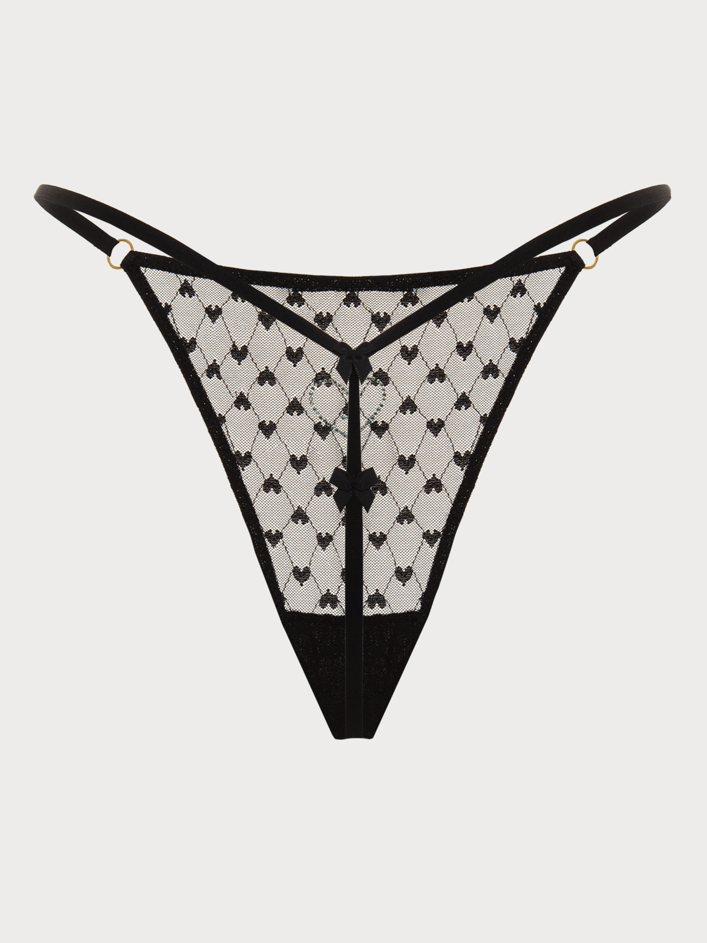 Трусы стринг Черный 2877F2107_4 | фото 4