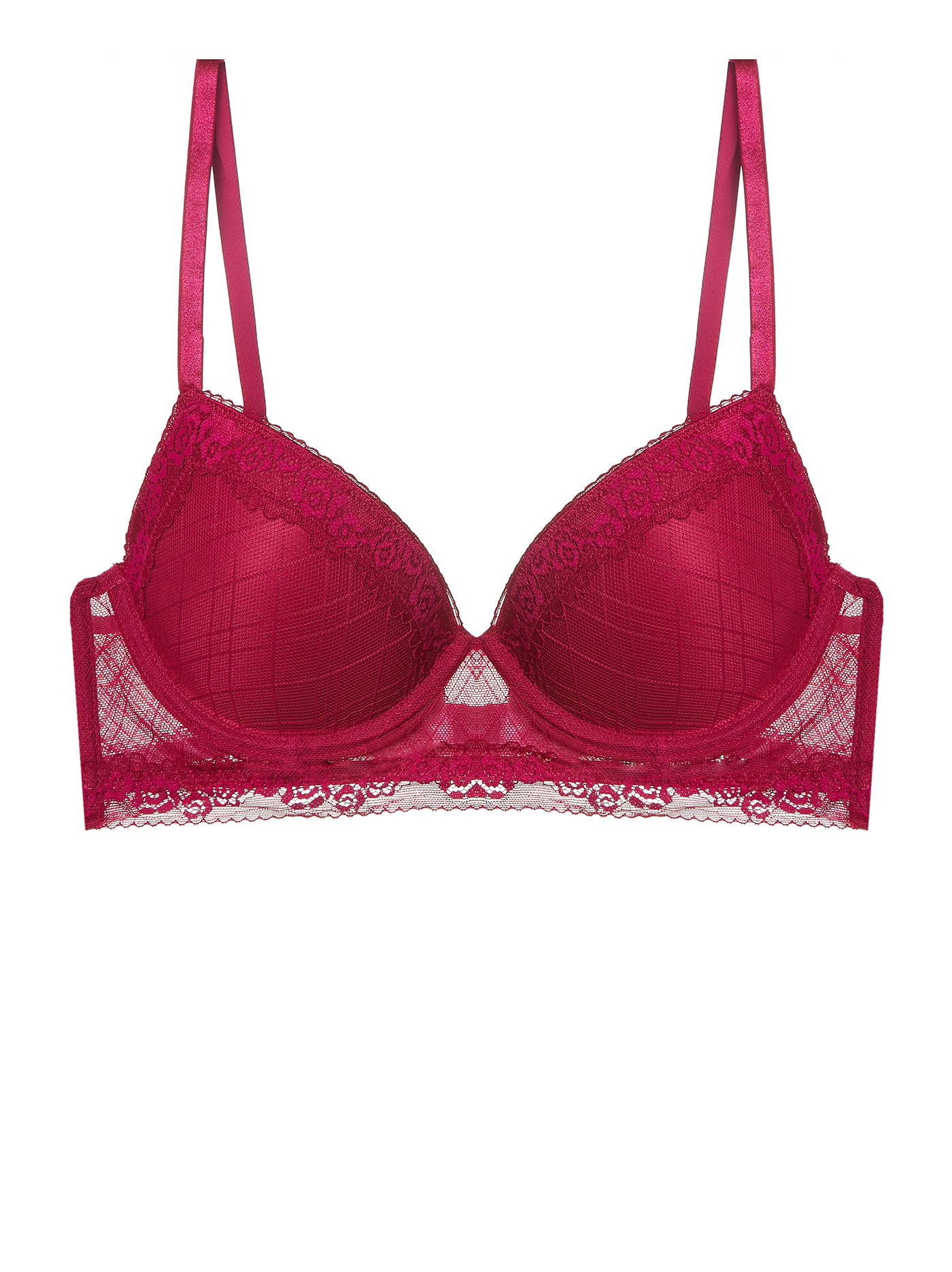 Бюстгальтер push-up Ягодный MOU-12423 | фото 6