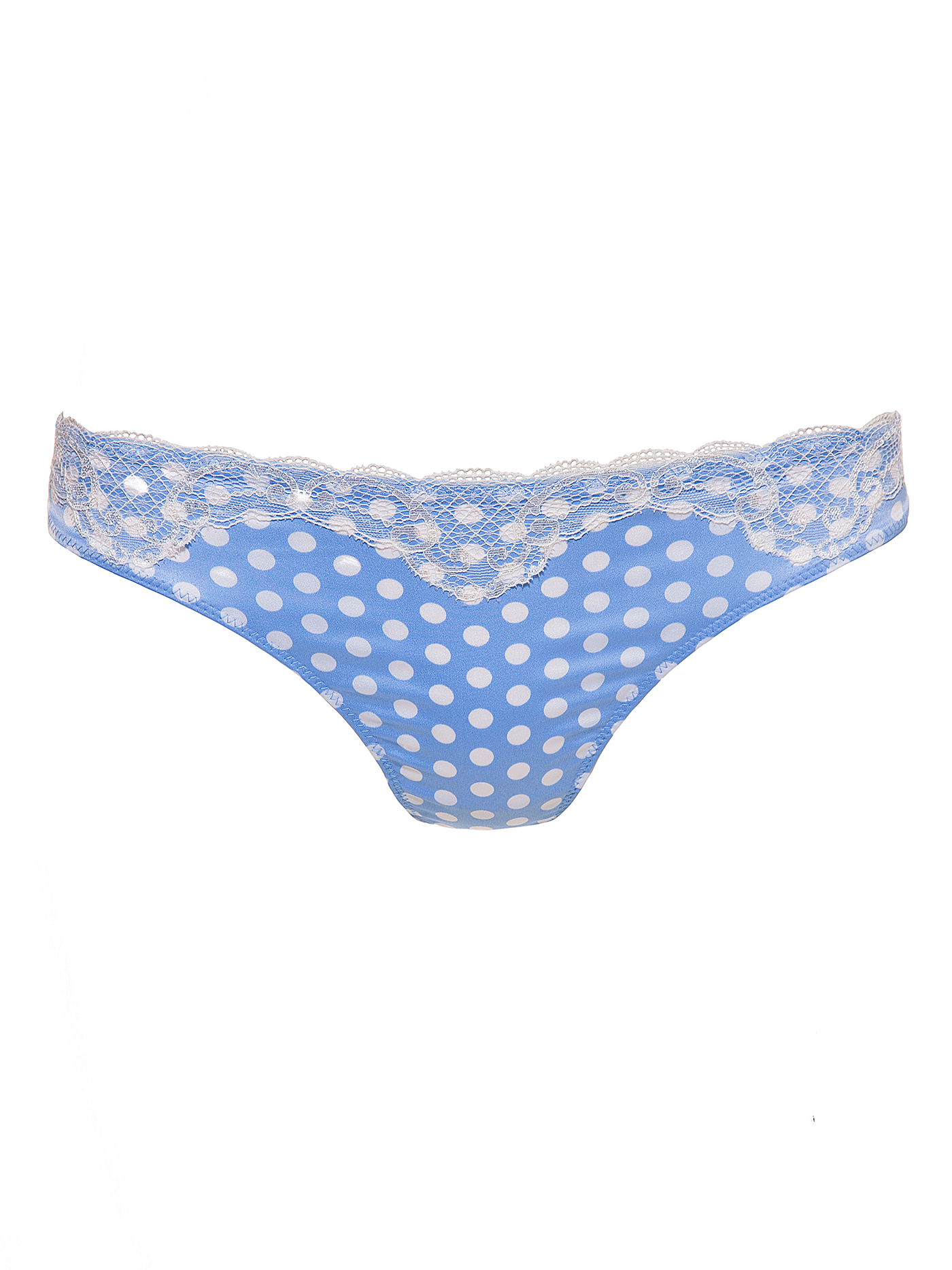 Трусы стринг Голубой горошек DE4292ST-P | фото 3