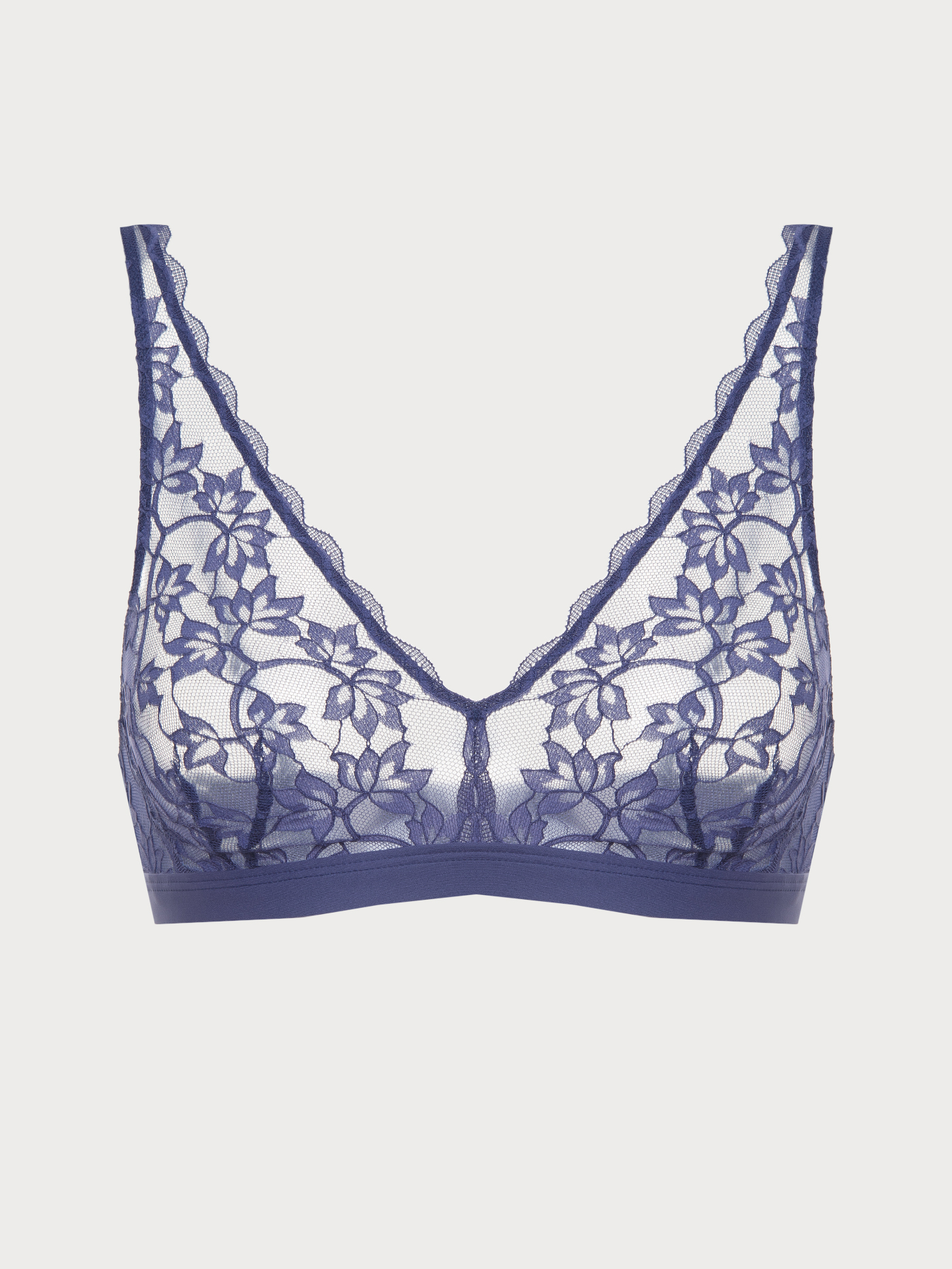 Бюстгальтер мягкий треугольник Синий 3016F1418 | фото 6