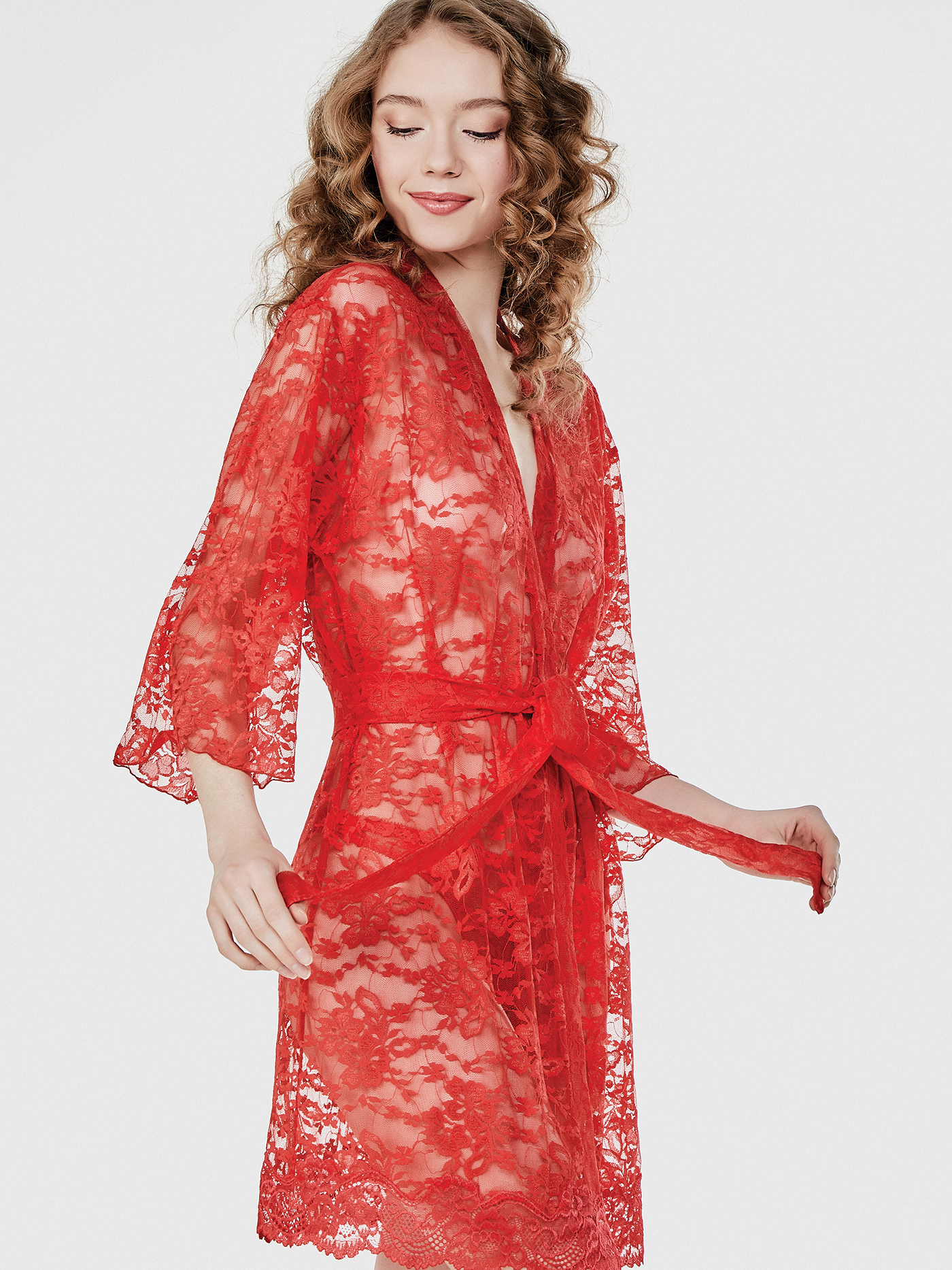 Пеньюар Яркий красный 2512F3529_U | фото 2