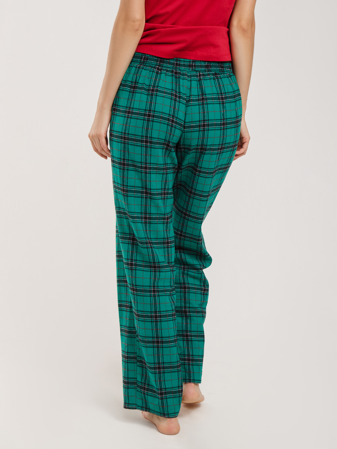 Брюки Зеленая клетка JBN-1 | фото 5