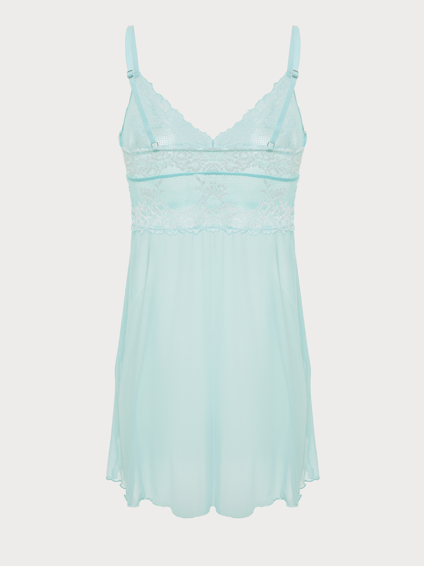 Сорочка на бретелях Ментоловый 2868F3210 | фото 7