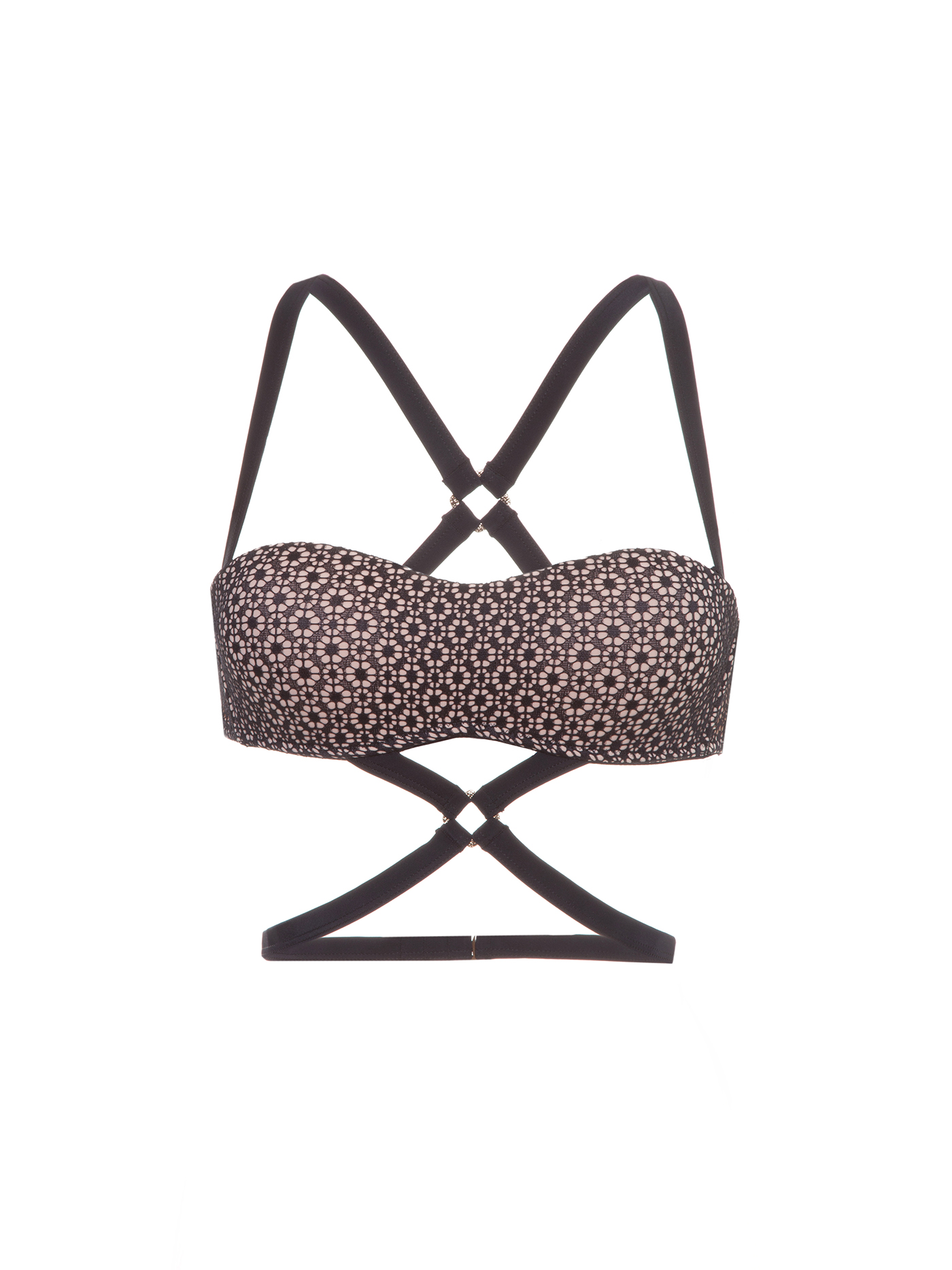 Лиф бандо Бежевый с черным 2418S1815 | фото 3