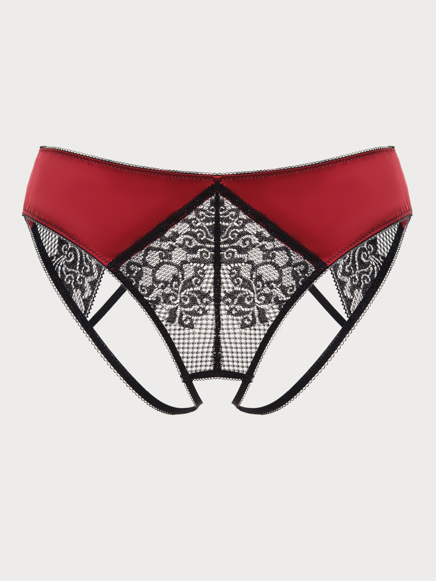 Трусы уверты Черный с бордовым 2840F2211_2 | фото 5