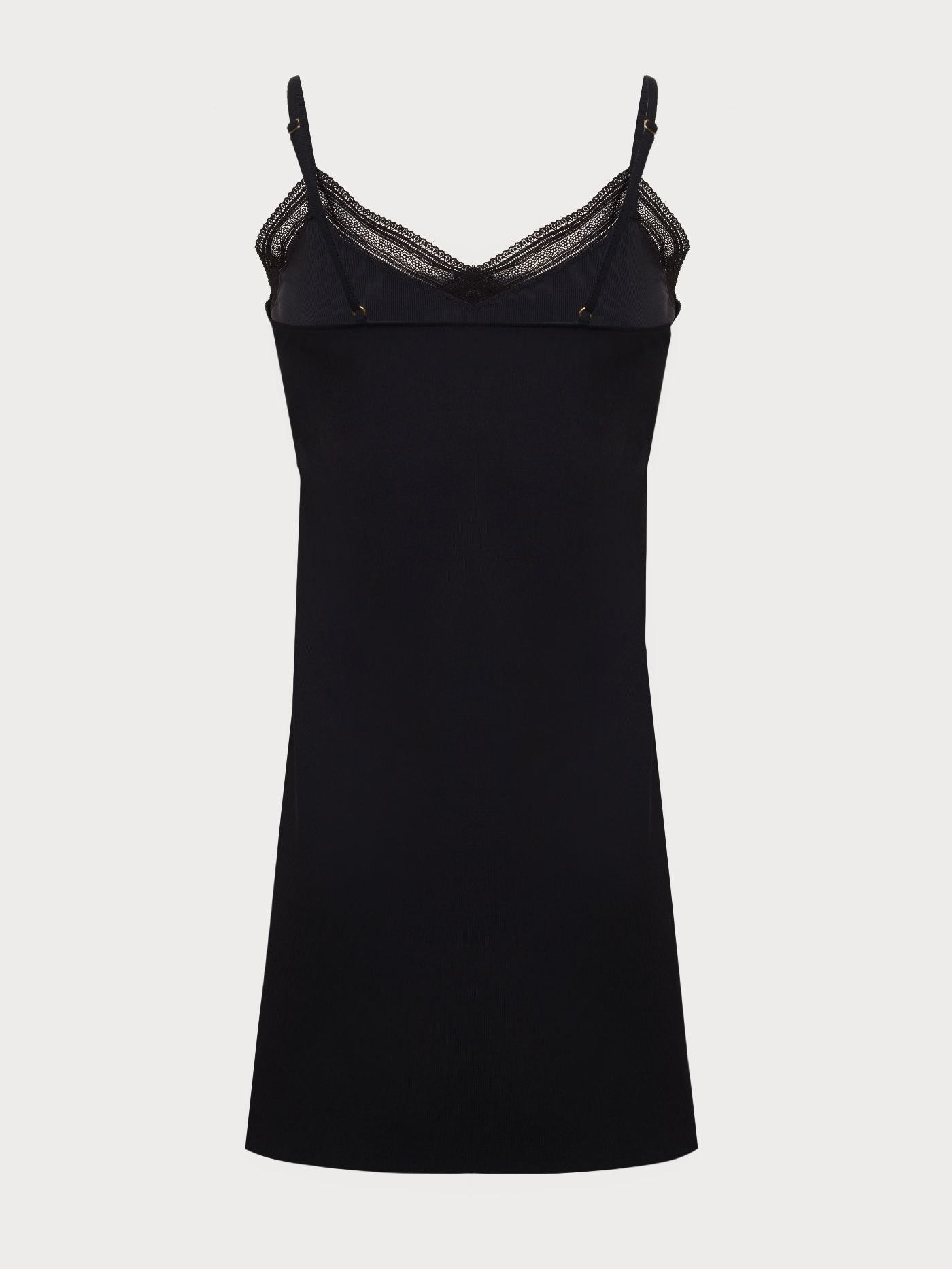 Сорочка на бретелях Черный 2893F3207 | фото 6