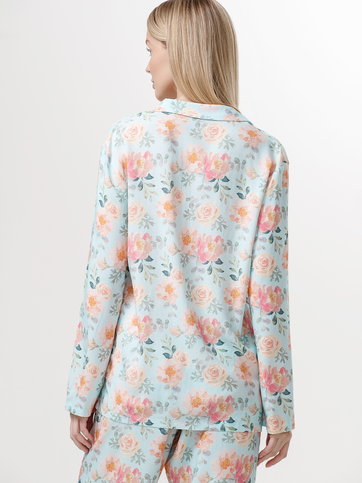 Рубашка Принт пионы PAR-03 | фото 4