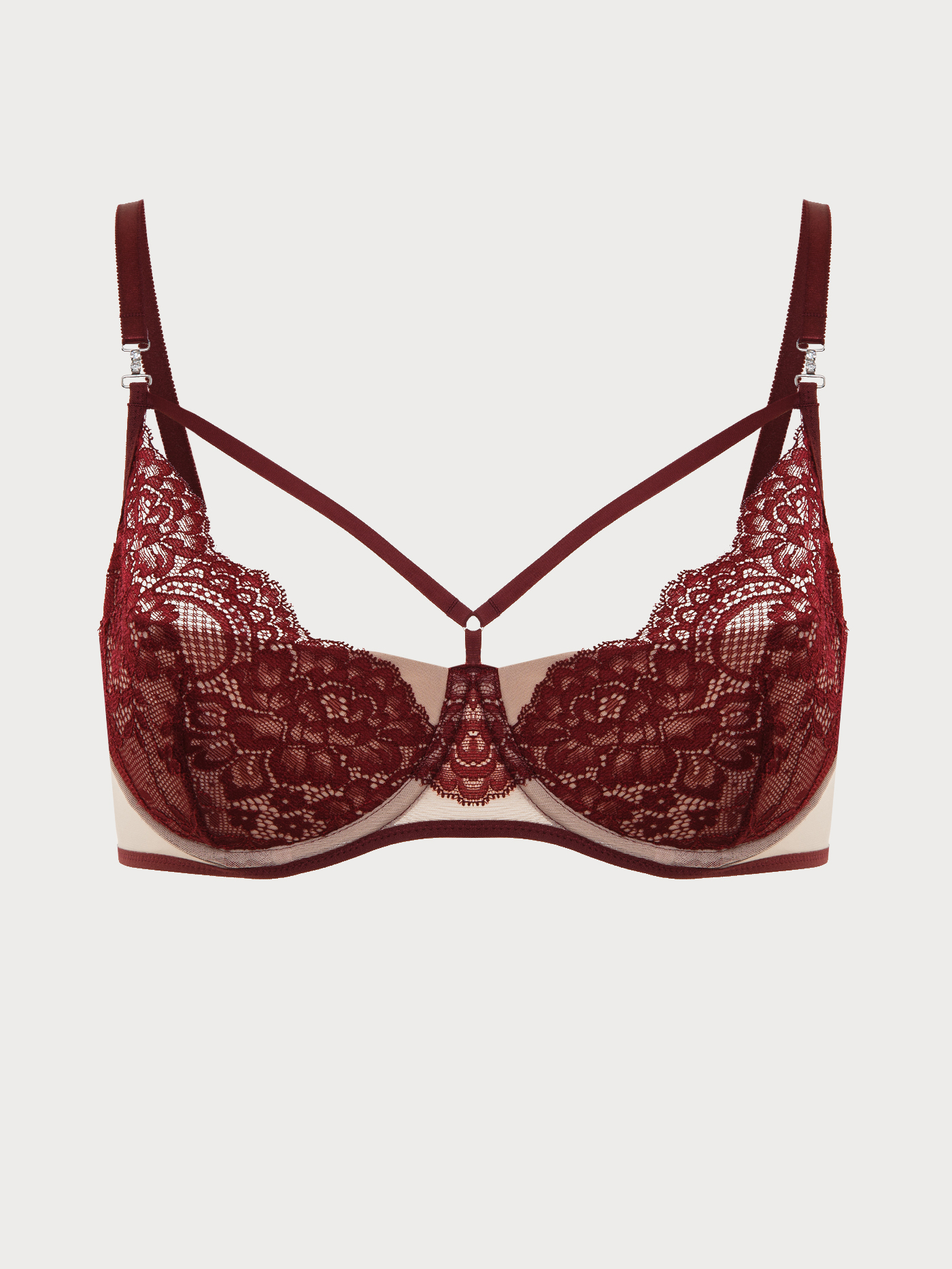 Бюстгальтер moon-half Бордовый 2858F1451 | фото 6