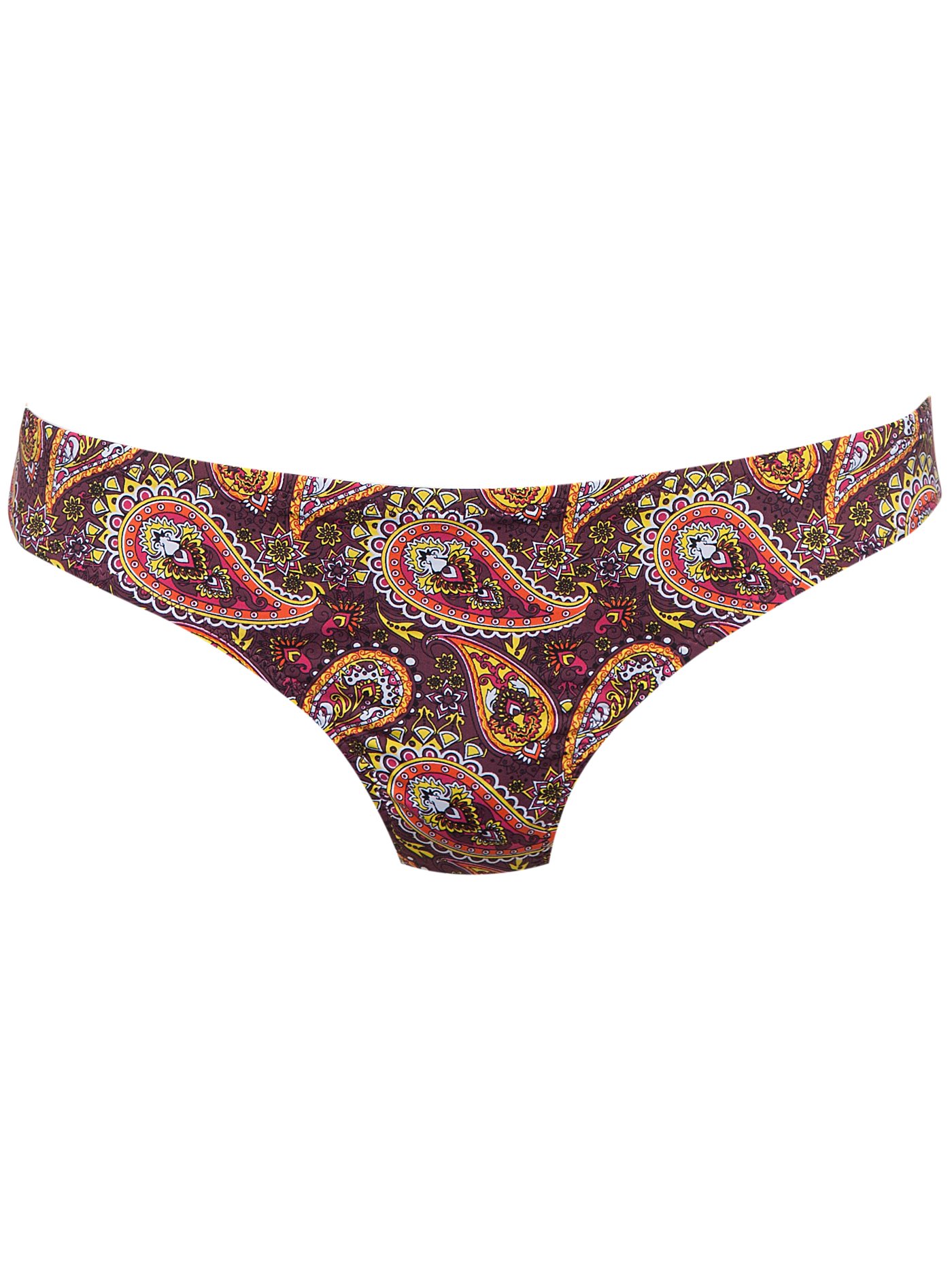 Плавки слип Принт пейсли винный CT2-BS | фото 2