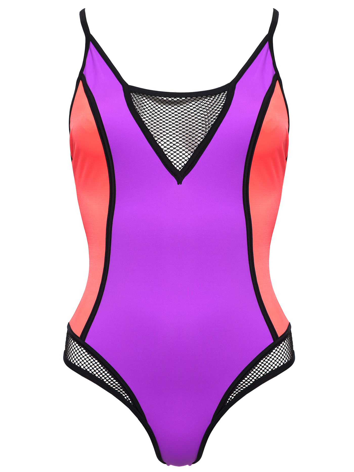 Купальник слитный с мягкой чашкой Принт фуксия 2324S4717 | фото 3