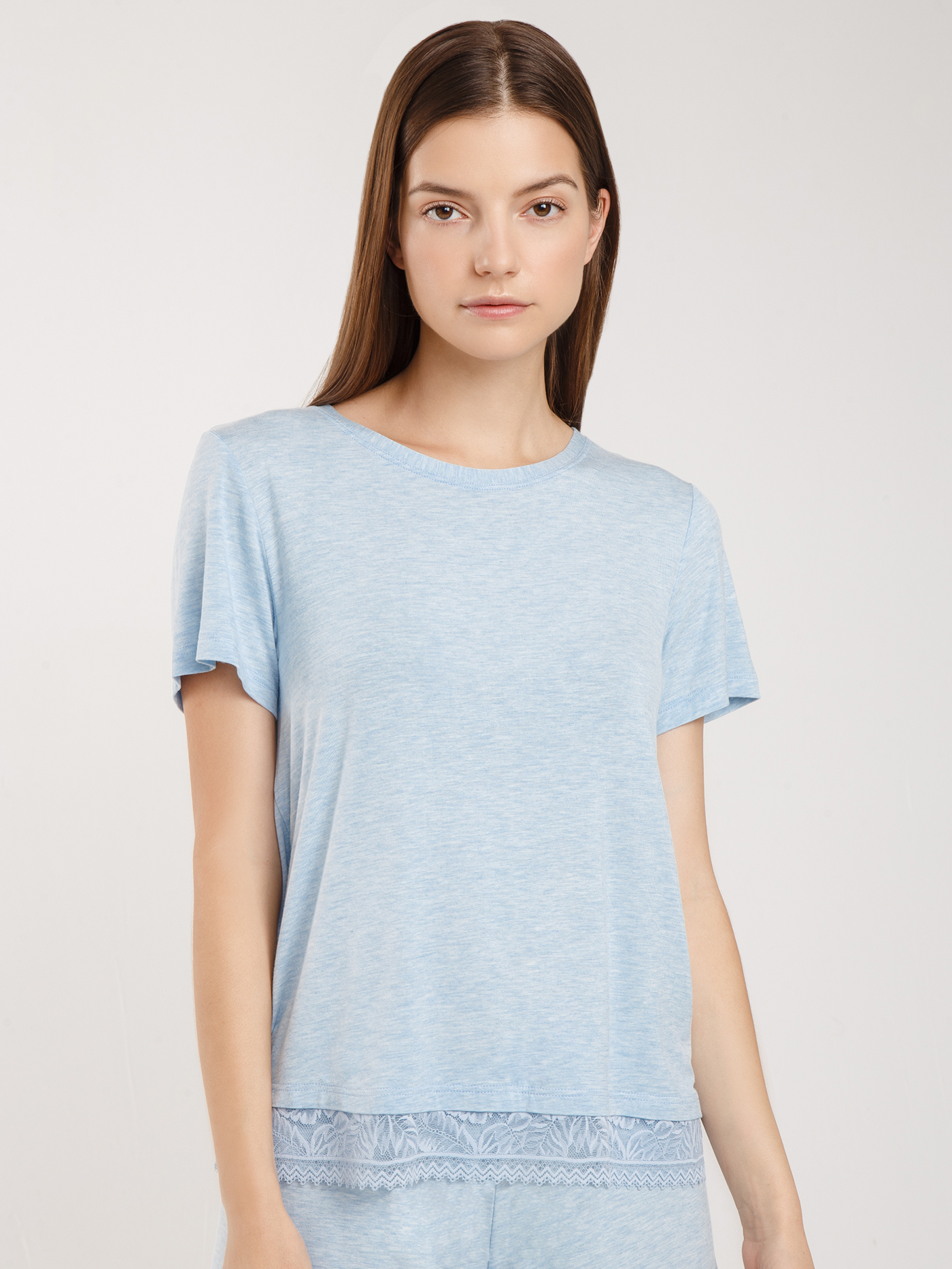 Футболка Голубой 2855F3424 | фото 3