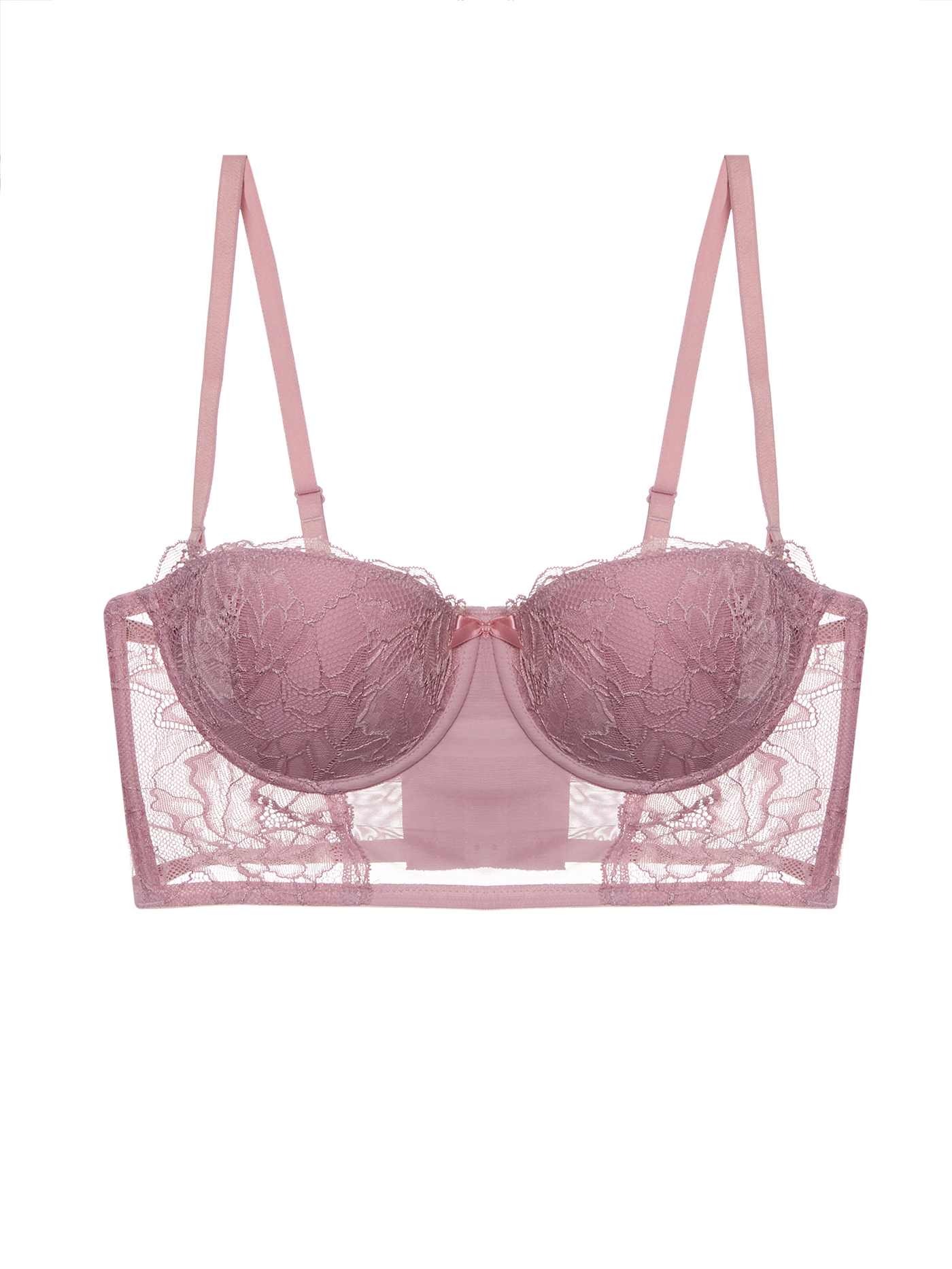 Бюстгальтер балконет push-up Розовый 2640F1211 | фото 4