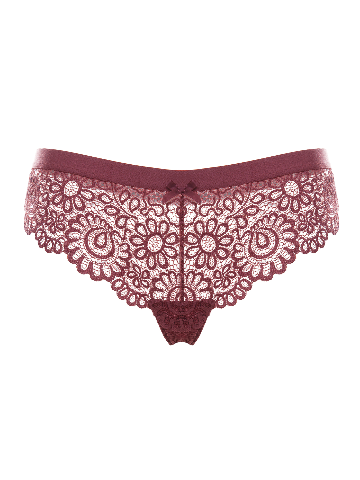 Трусы хипстер Бордовый 2484F2401_1 | фото 4