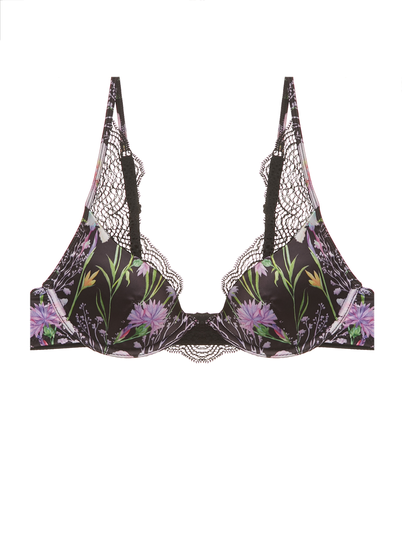 Бюстгальтер moon-half Принт цветы MOU-12774 | фото 3