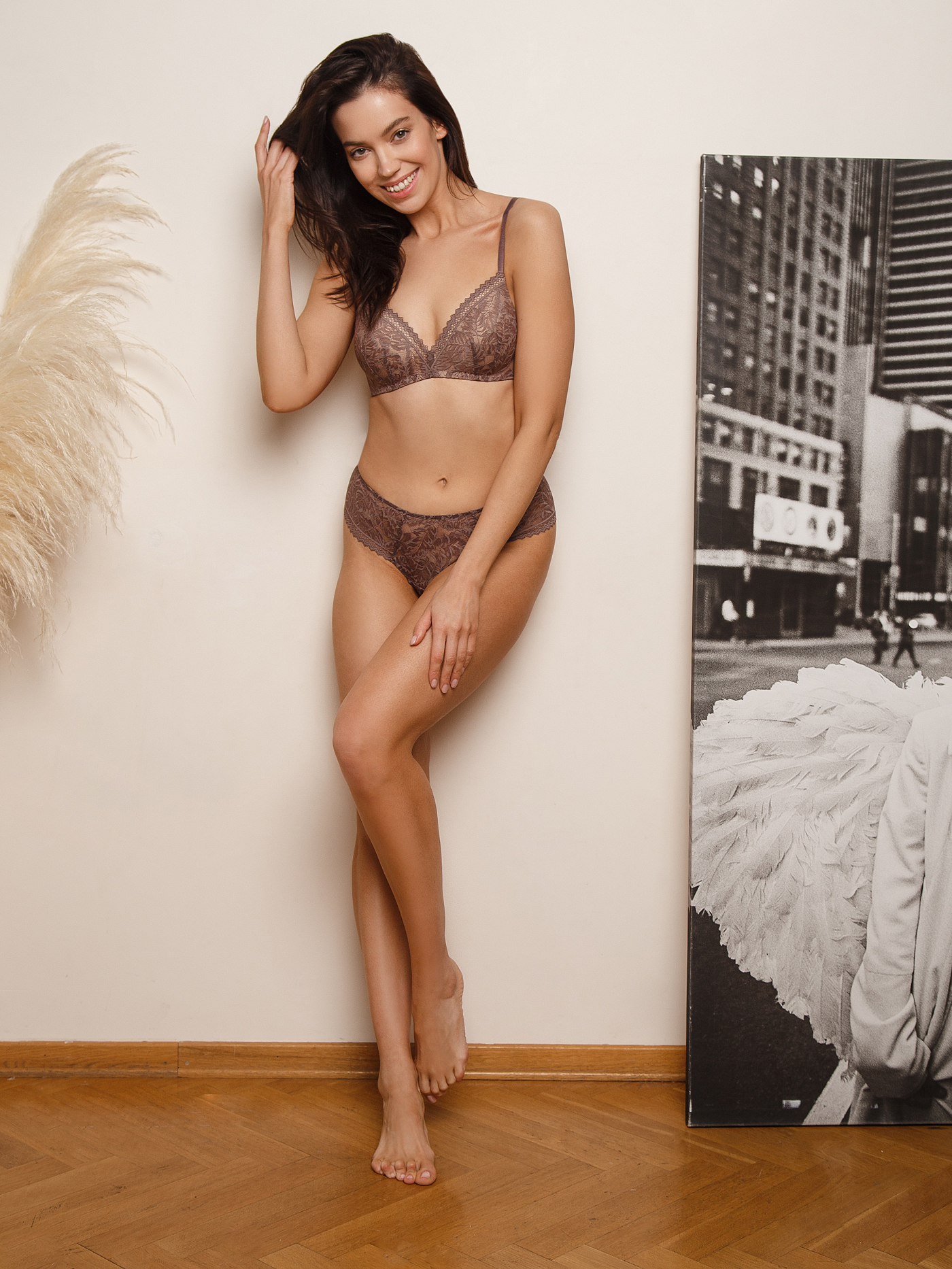 Бюстгальтер треугольник t-shirt Кофейный 2852F1401 | фото 1