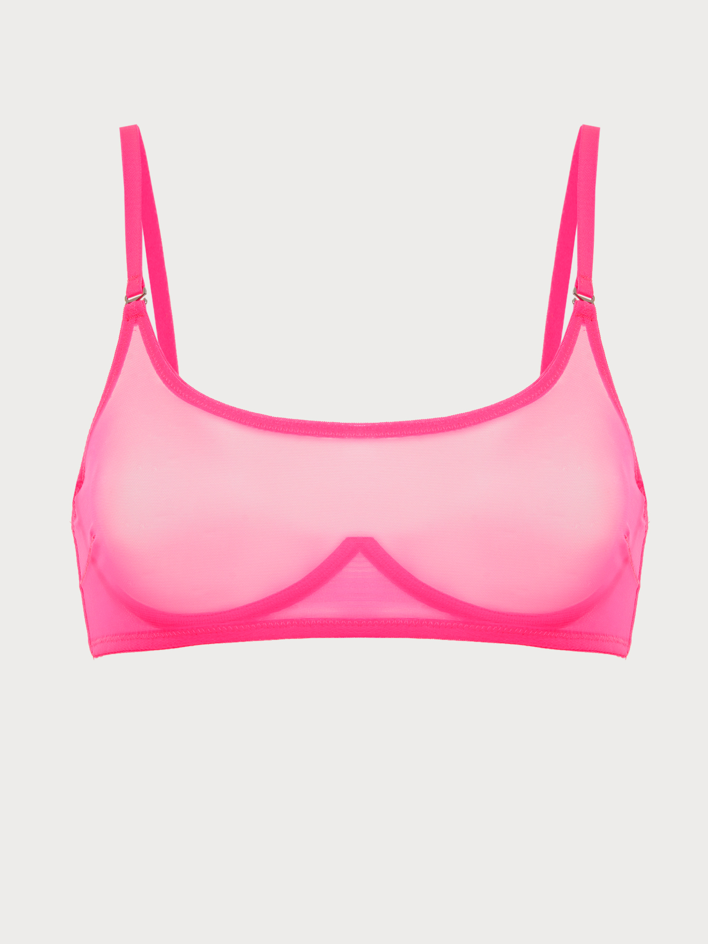 Бюстгальтер мягкий топ Неоновый розовый MR-3 | фото 6