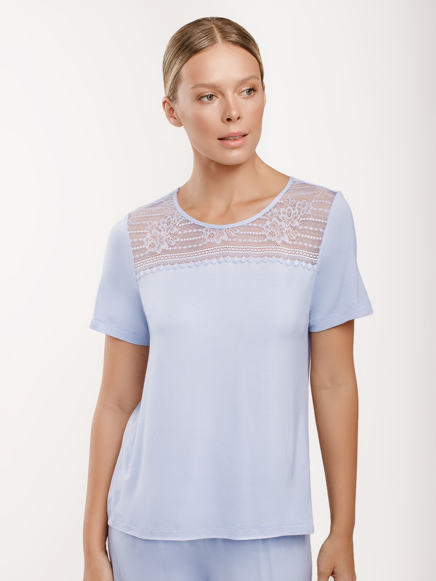 Футболка Сиреневый 2999F3424 | фото 3