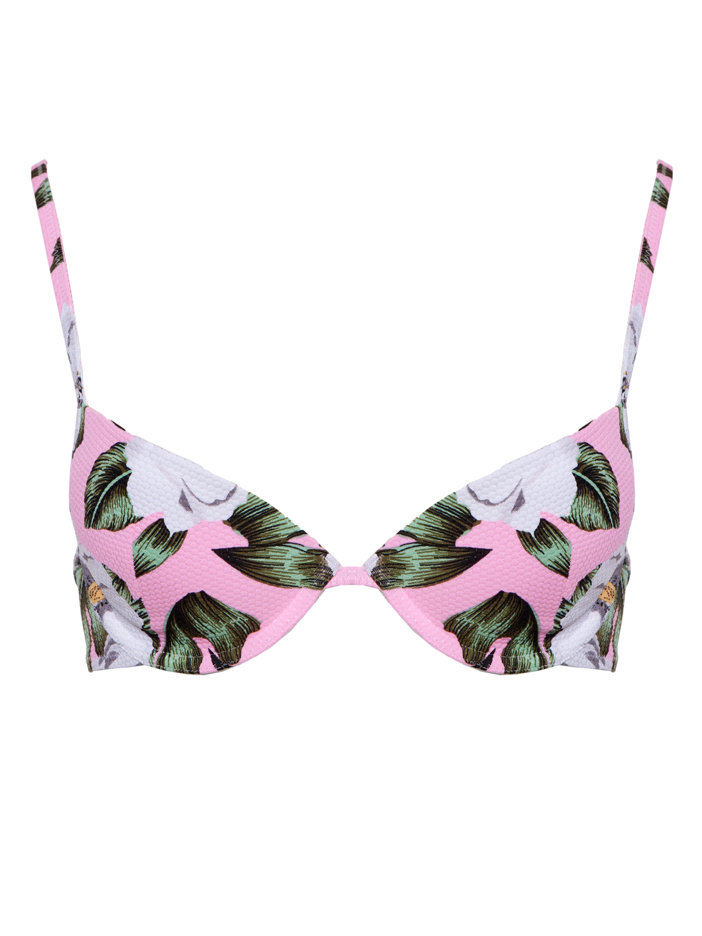 Лиф push-up Розовый принт MOU-12348 | фото 3