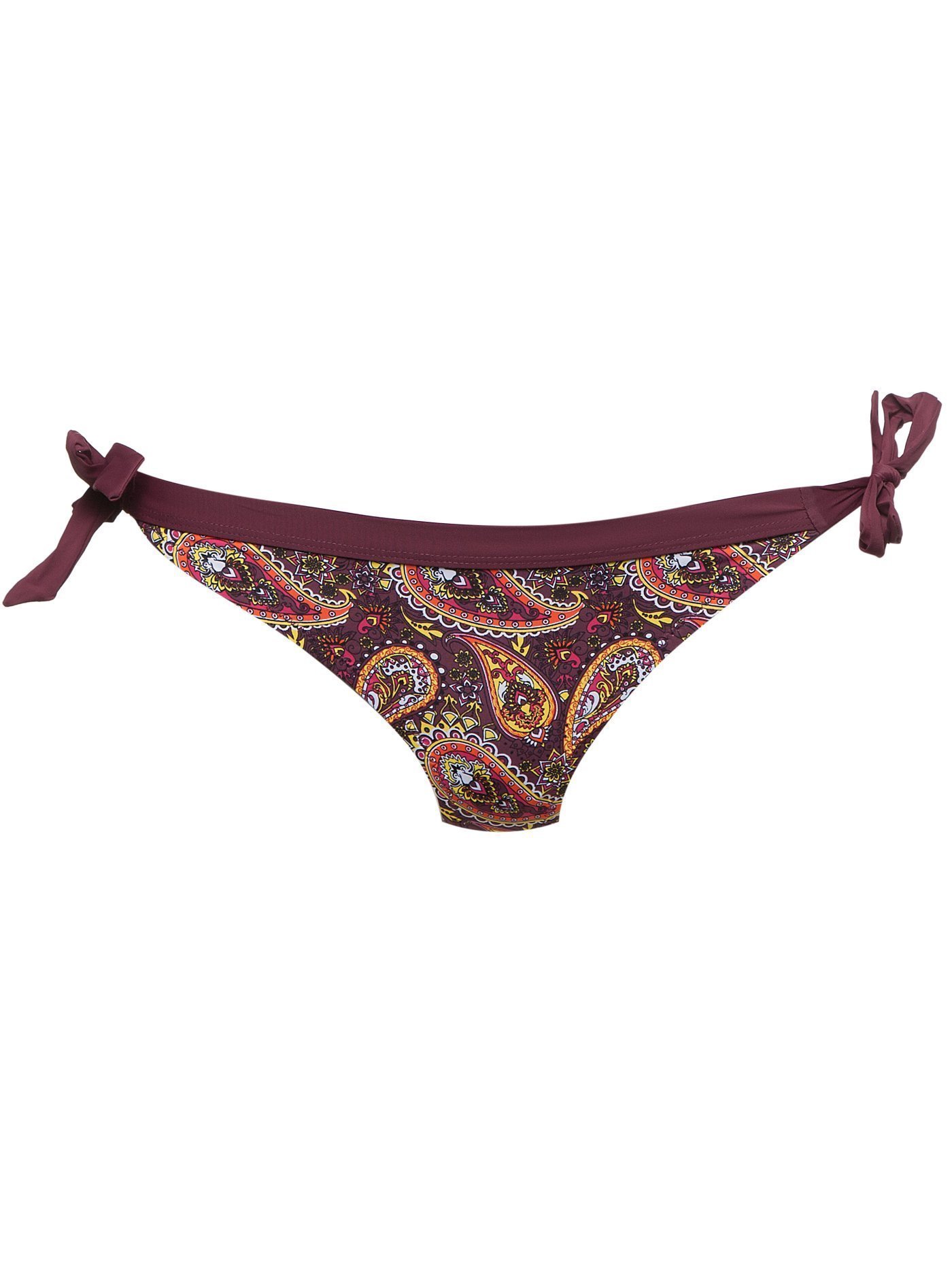 Плавки бикини Принт пейсли винный CT4 | фото 3