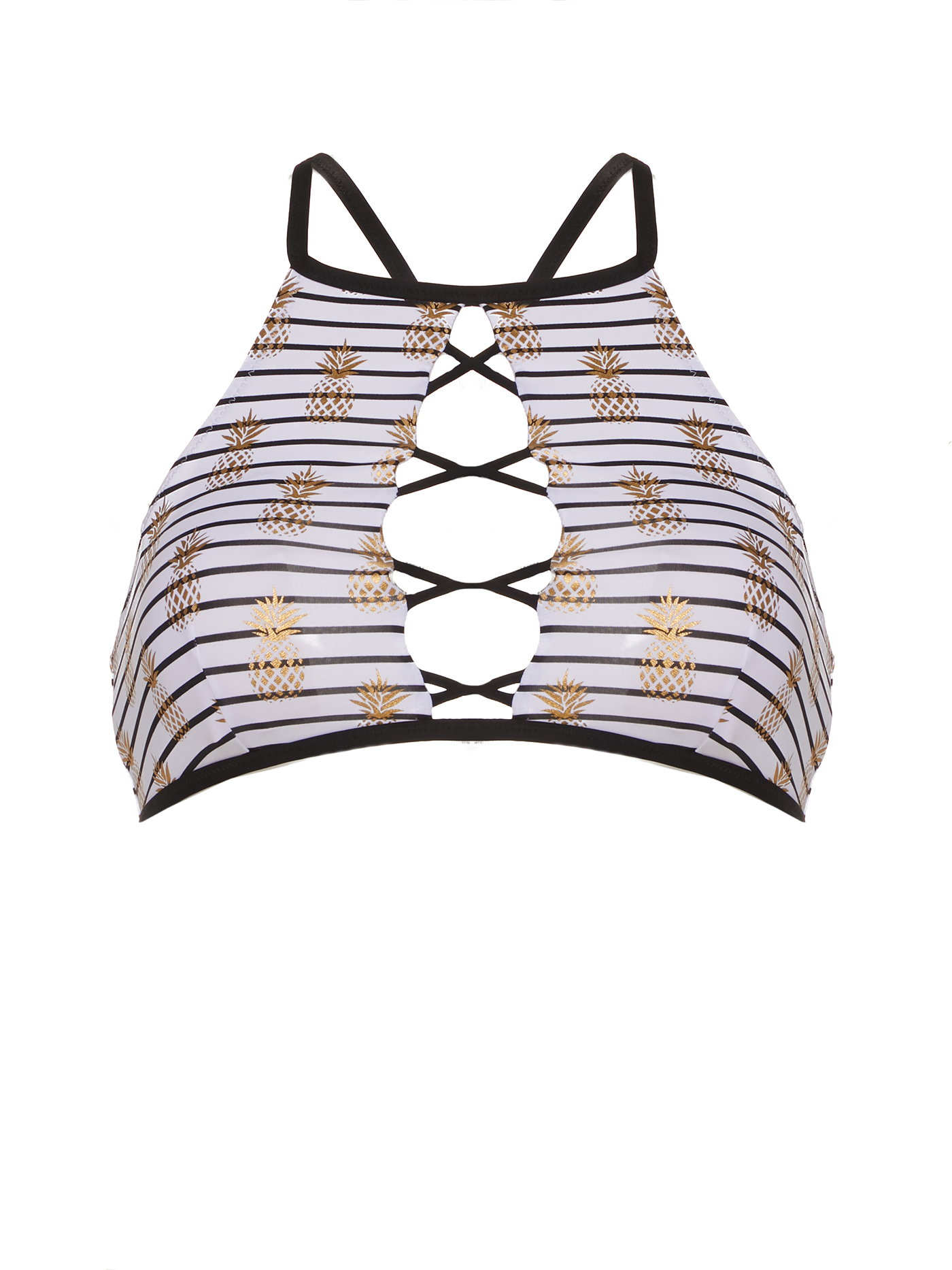 Лиф топ Принт ананасы MOU-12725 | фото 5