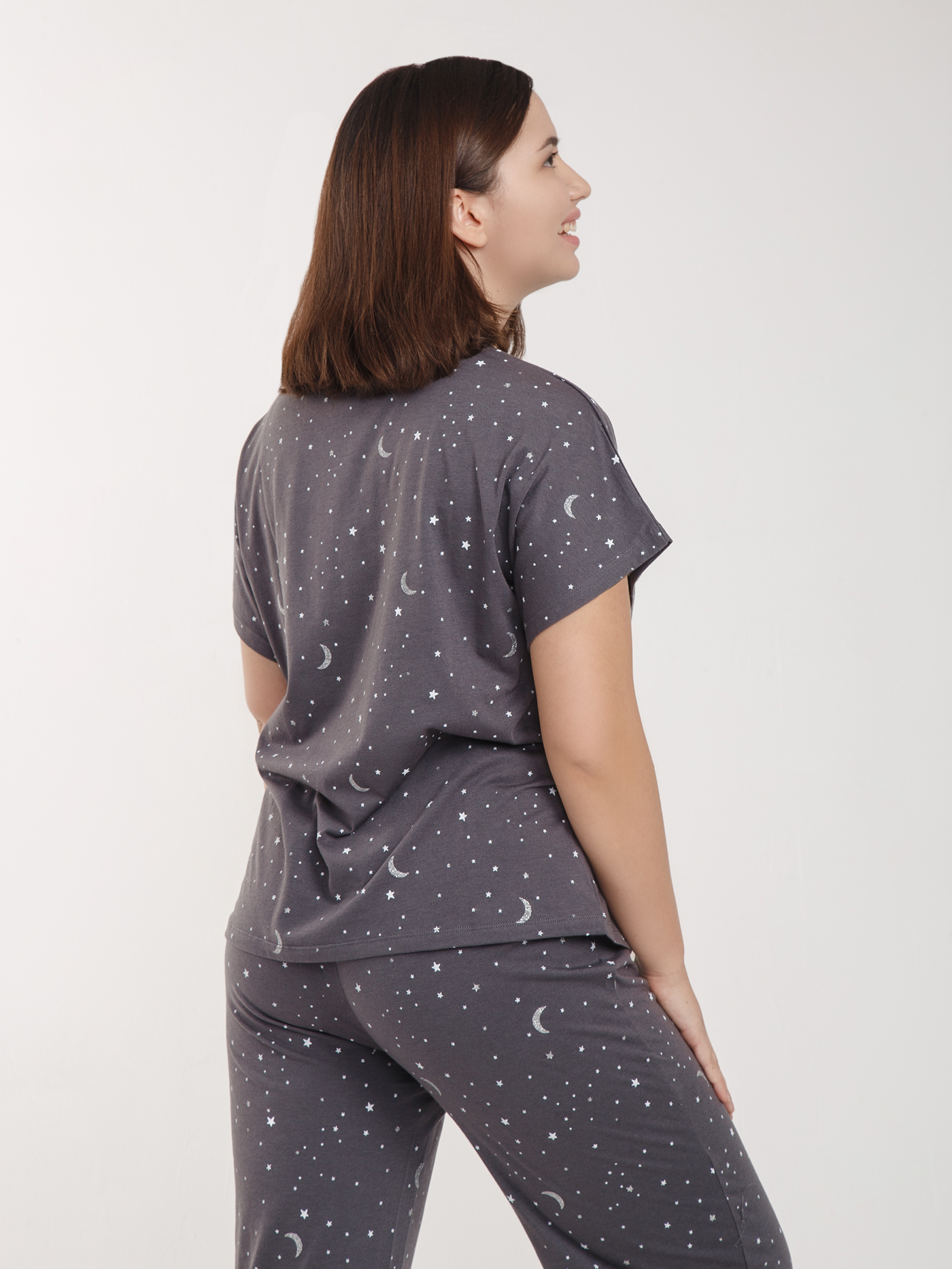 Футболка Принт серый HH-3 | фото 3