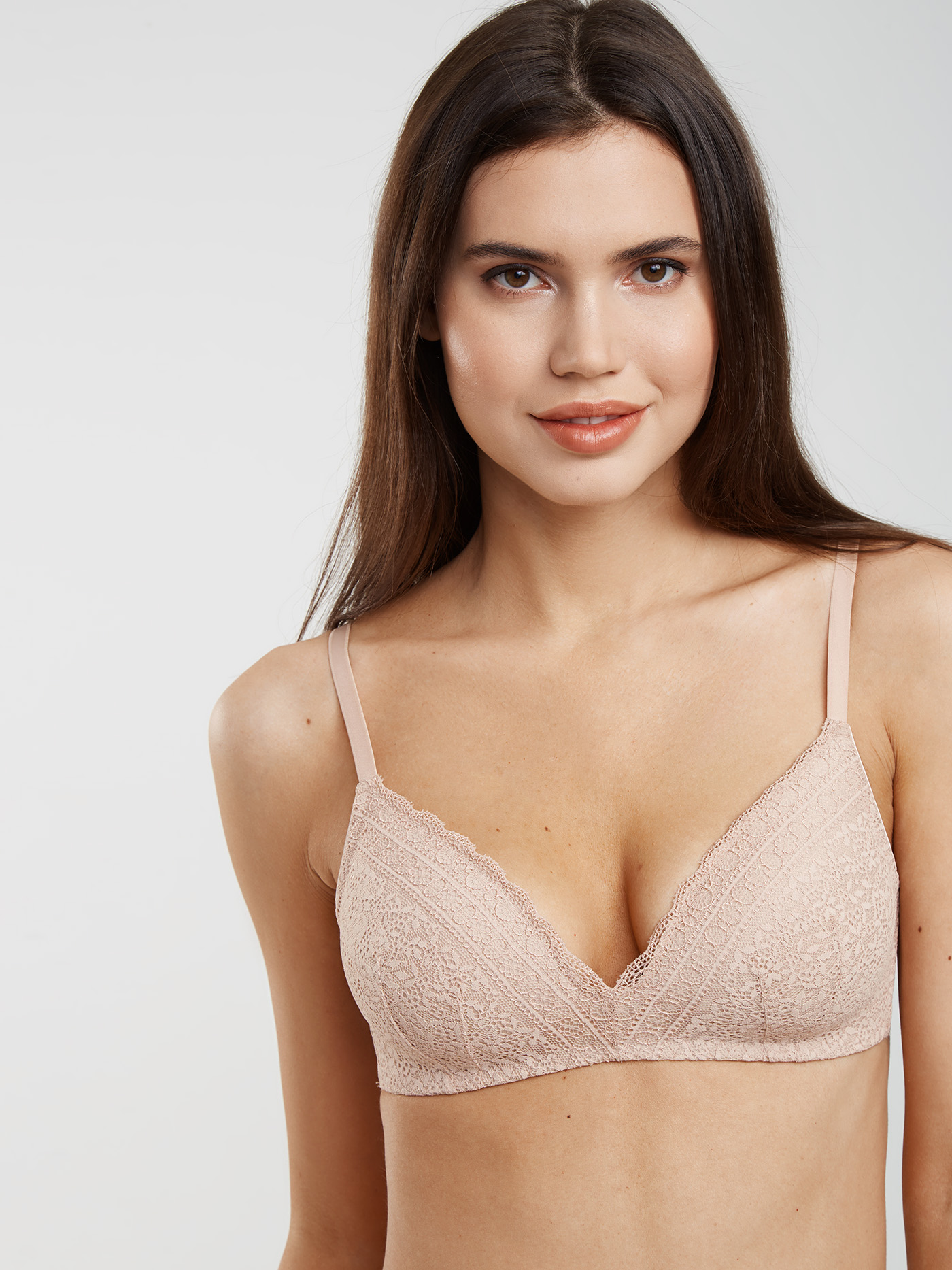 Бюстгальтер треугольник t-shirt Бежевый 2627F1401 | фото 3