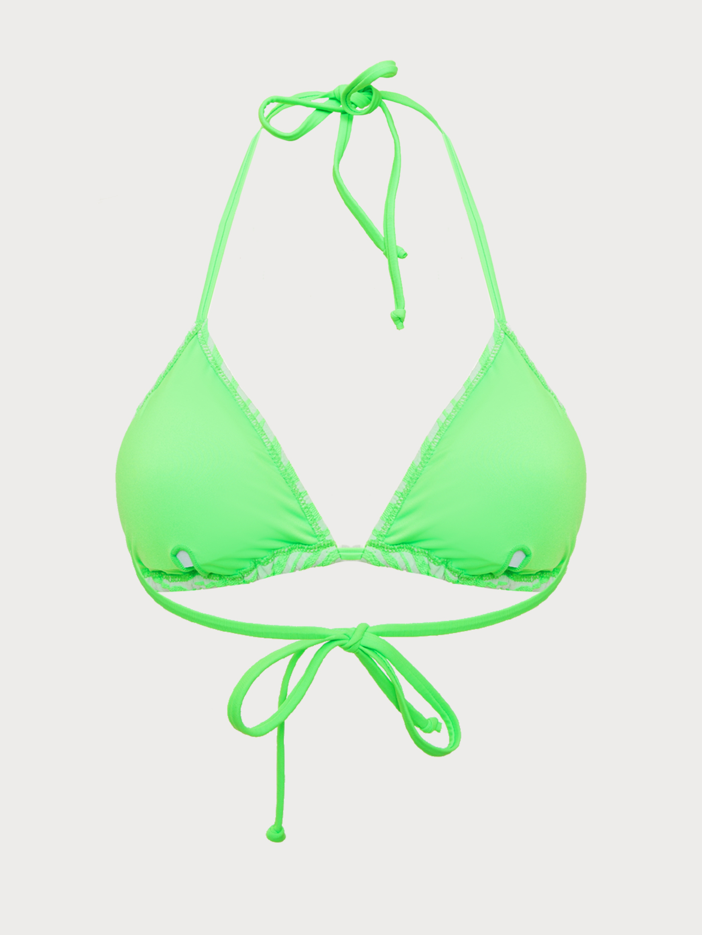 Лиф мягкий треугольник Неоновый зеленый LMS-2-2022 | фото 6