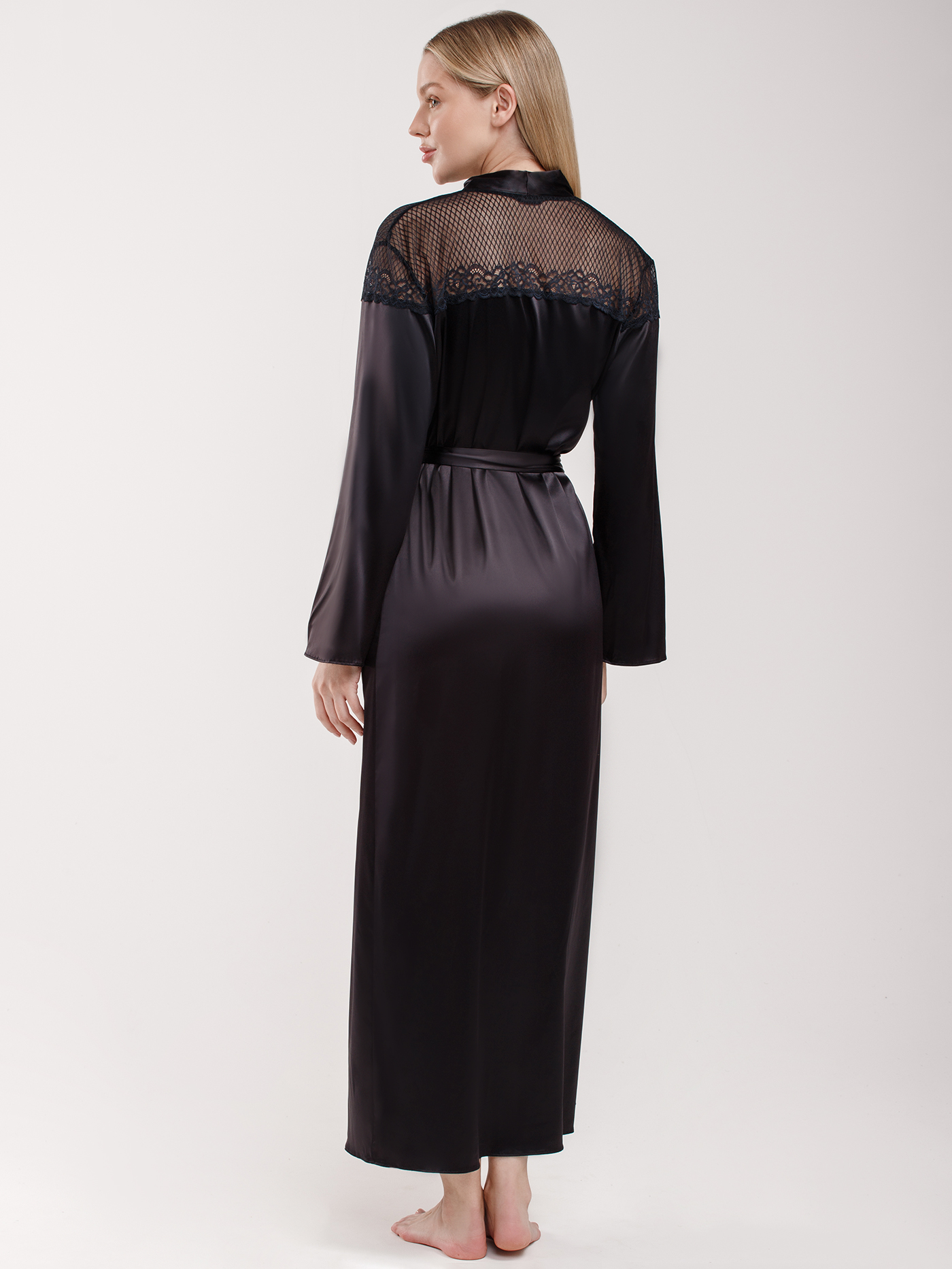 Халат длинный Черный 2984F3508 | фото 2