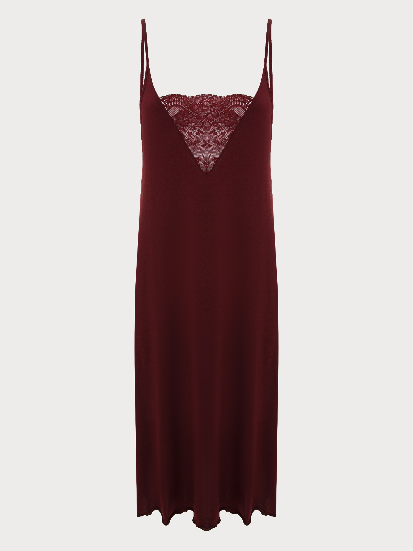 Сорочка длинная Бордовый 2862F3208 | фото 4