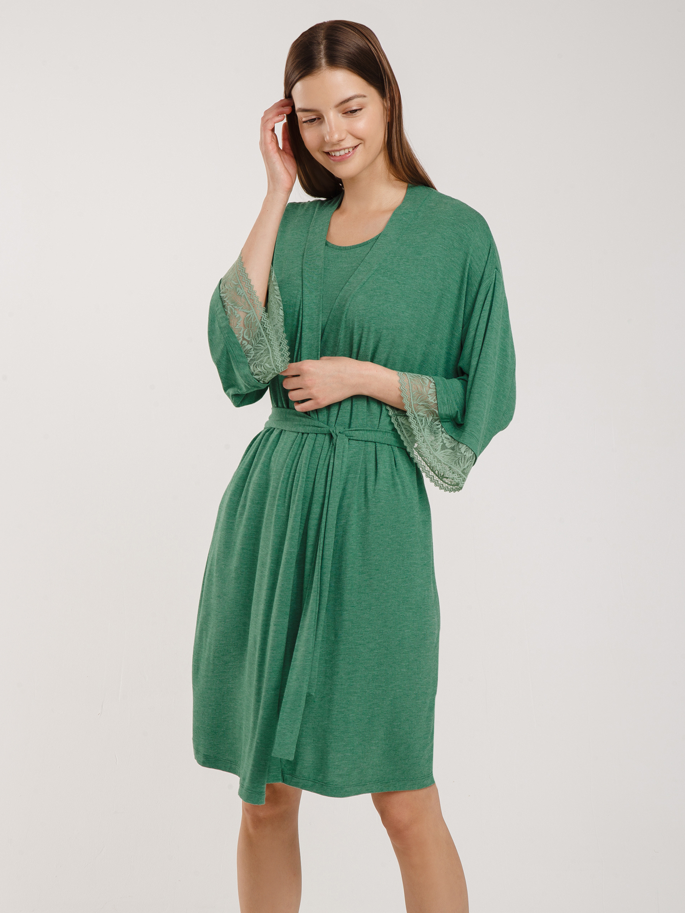 Халат Оливковый 2855F3504 | фото 1