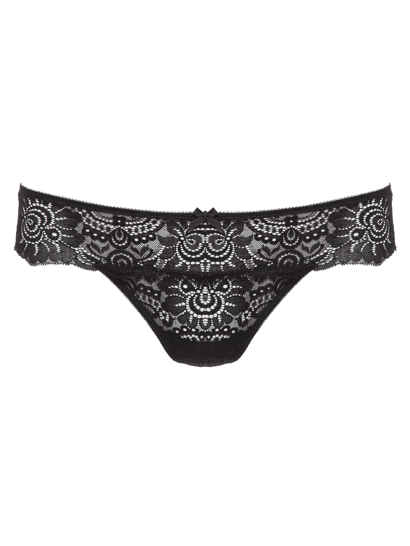 Трусы стринг Черный с розовым 2388F2101_U | фото 3