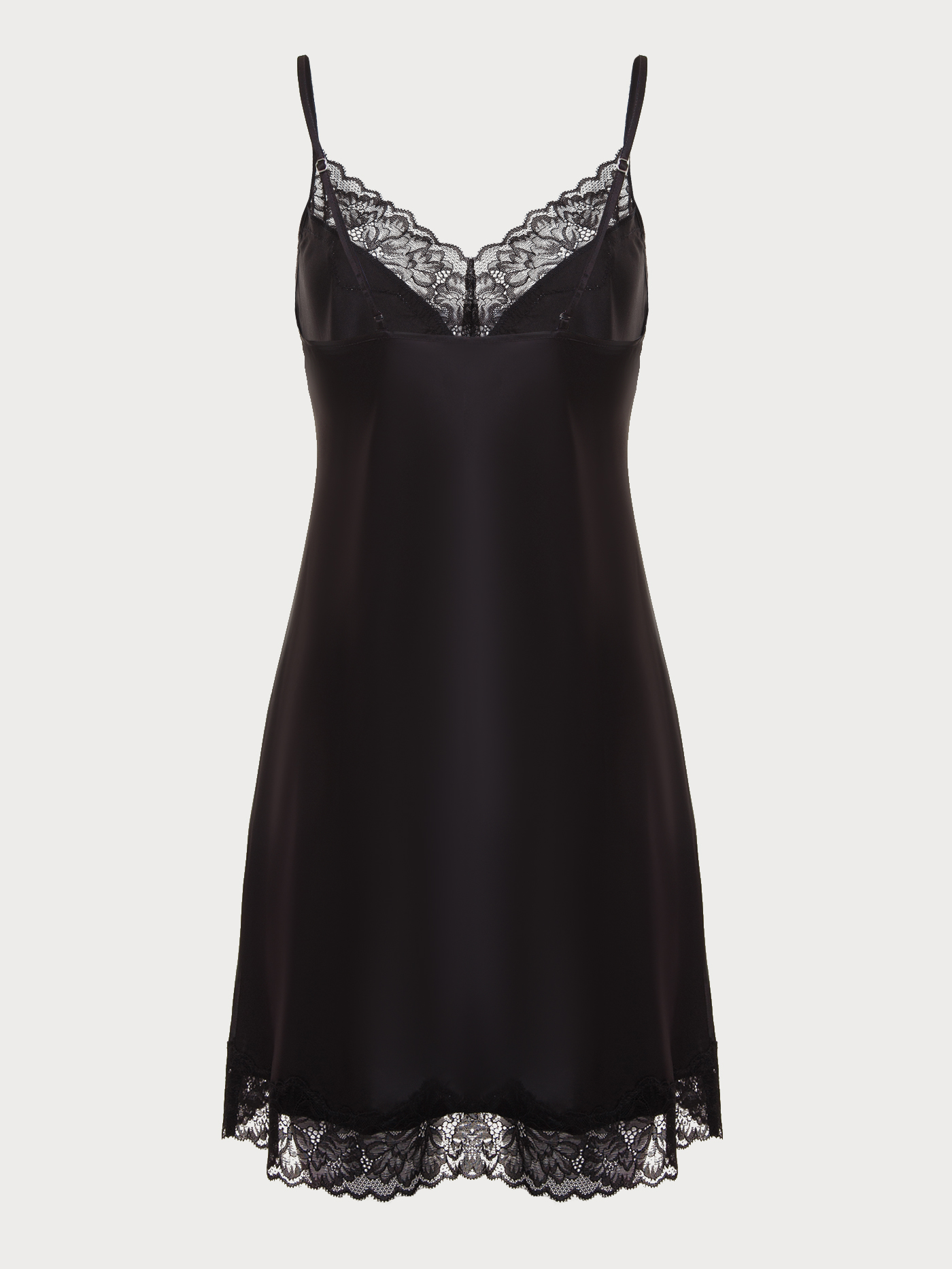 Сорочка на бретелях Черный СH-3-2021 | фото 5