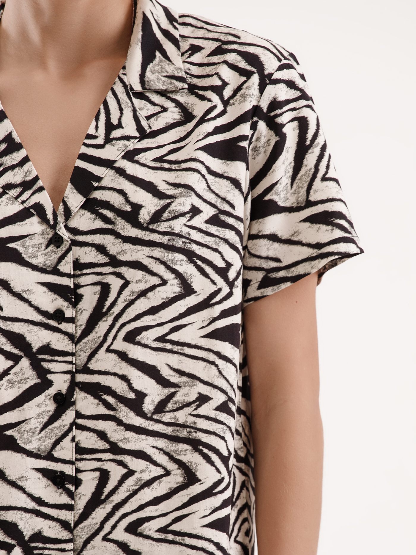 Пижамный топ Принт зебра PAR-04 | фото 8