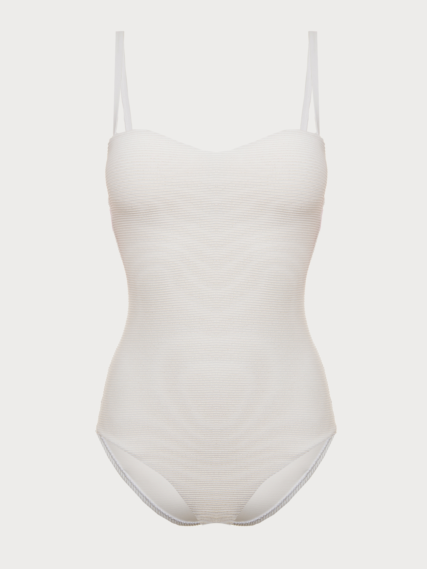 Купальник слитный бандо Белый AND9003 | фото 5